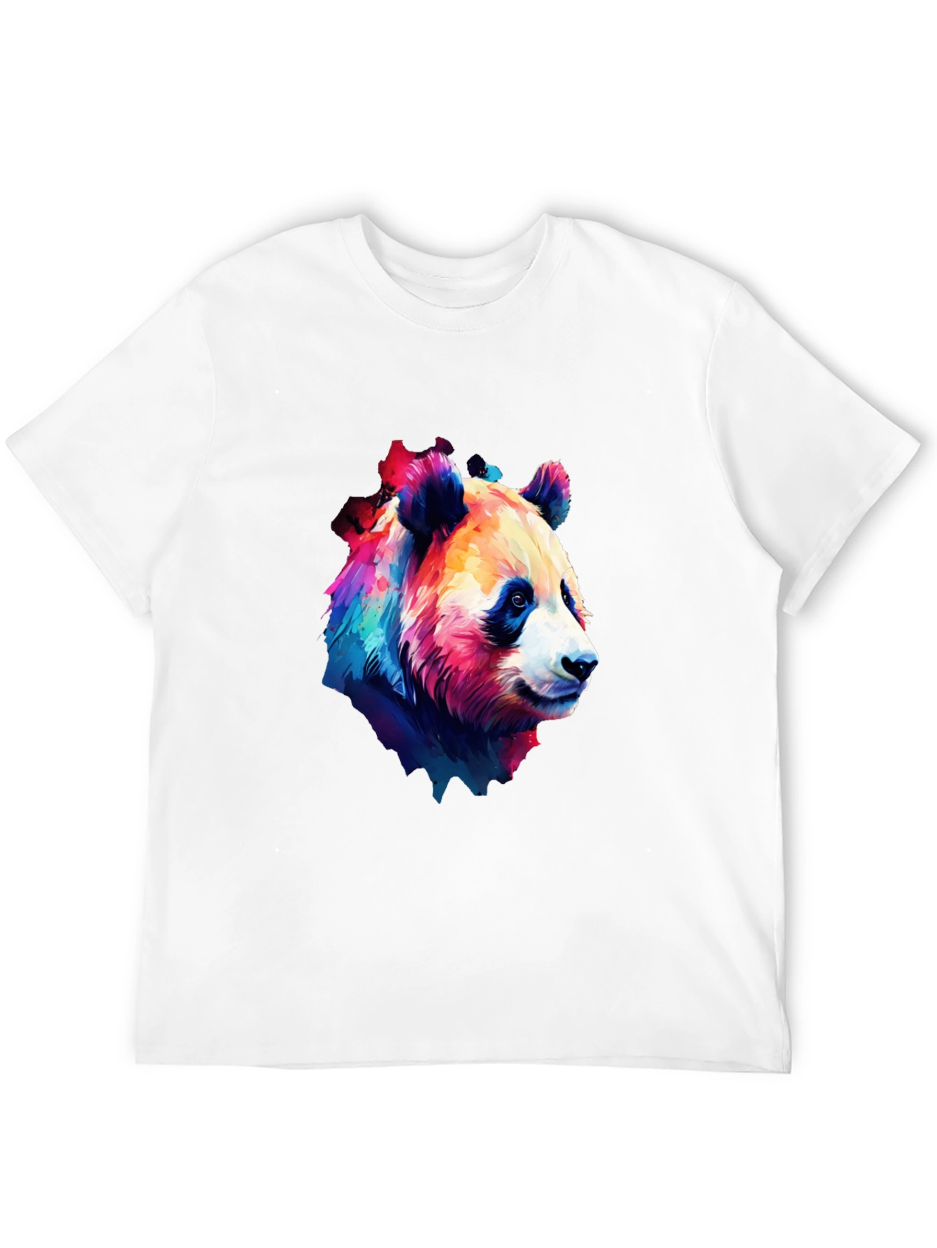 Vivid Panda Graphic Tee - Black