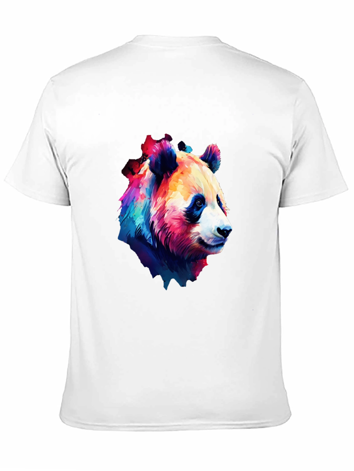 Vivid Panda Graphic Tee - Black