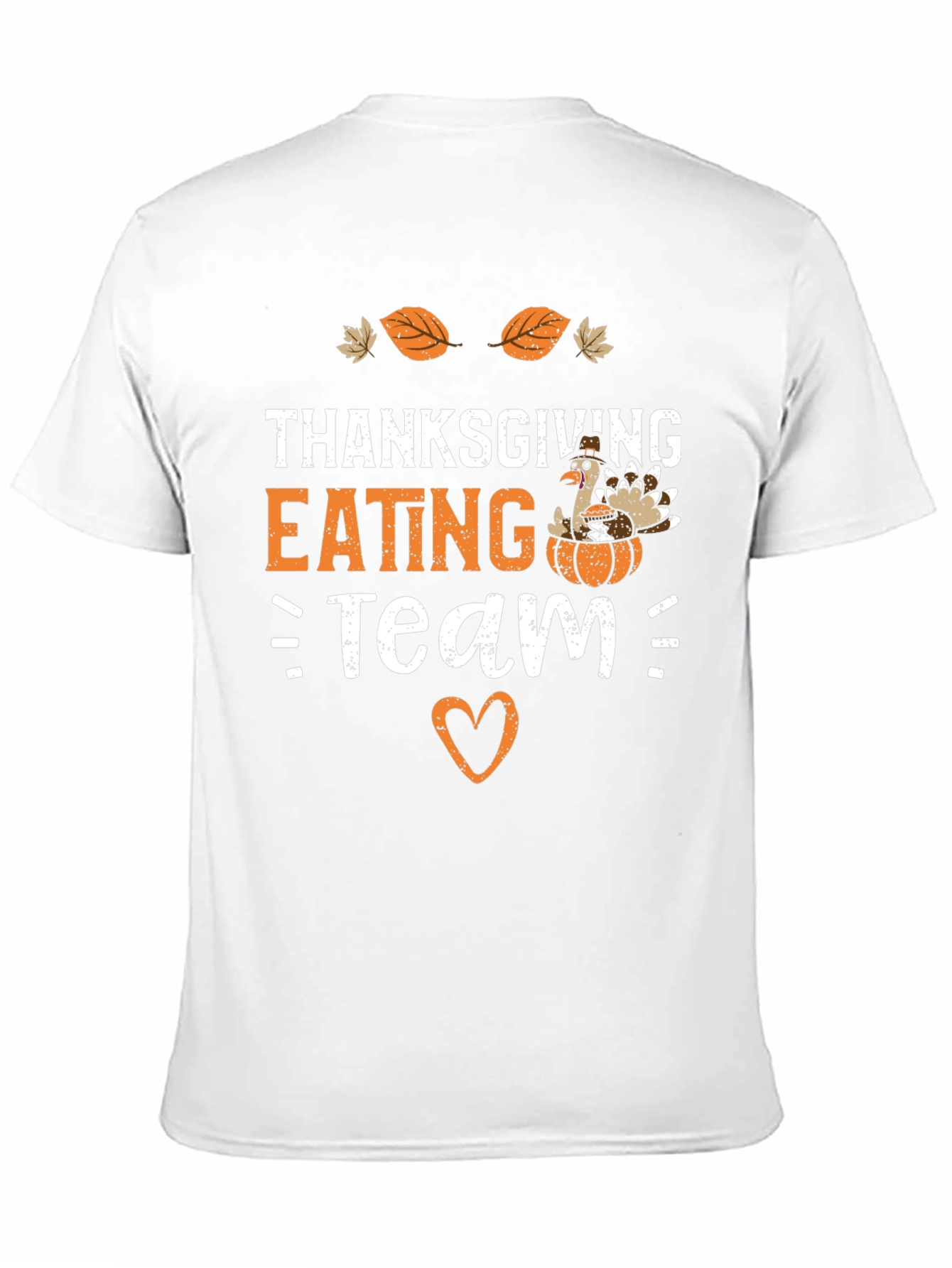 Thanksgiving Eating Team Black T-Shirt