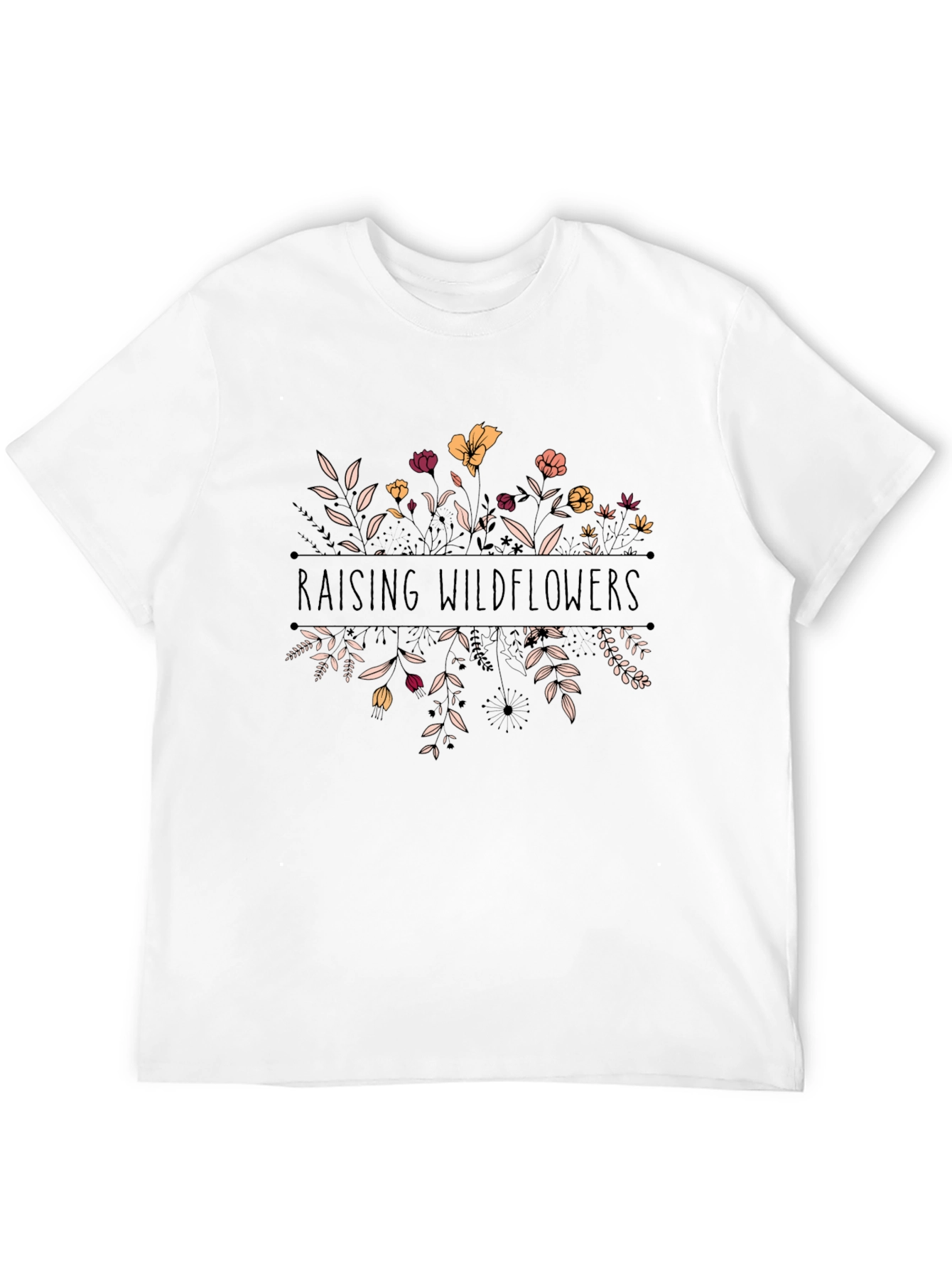 Raising Wildflowers Black Graphic Tee