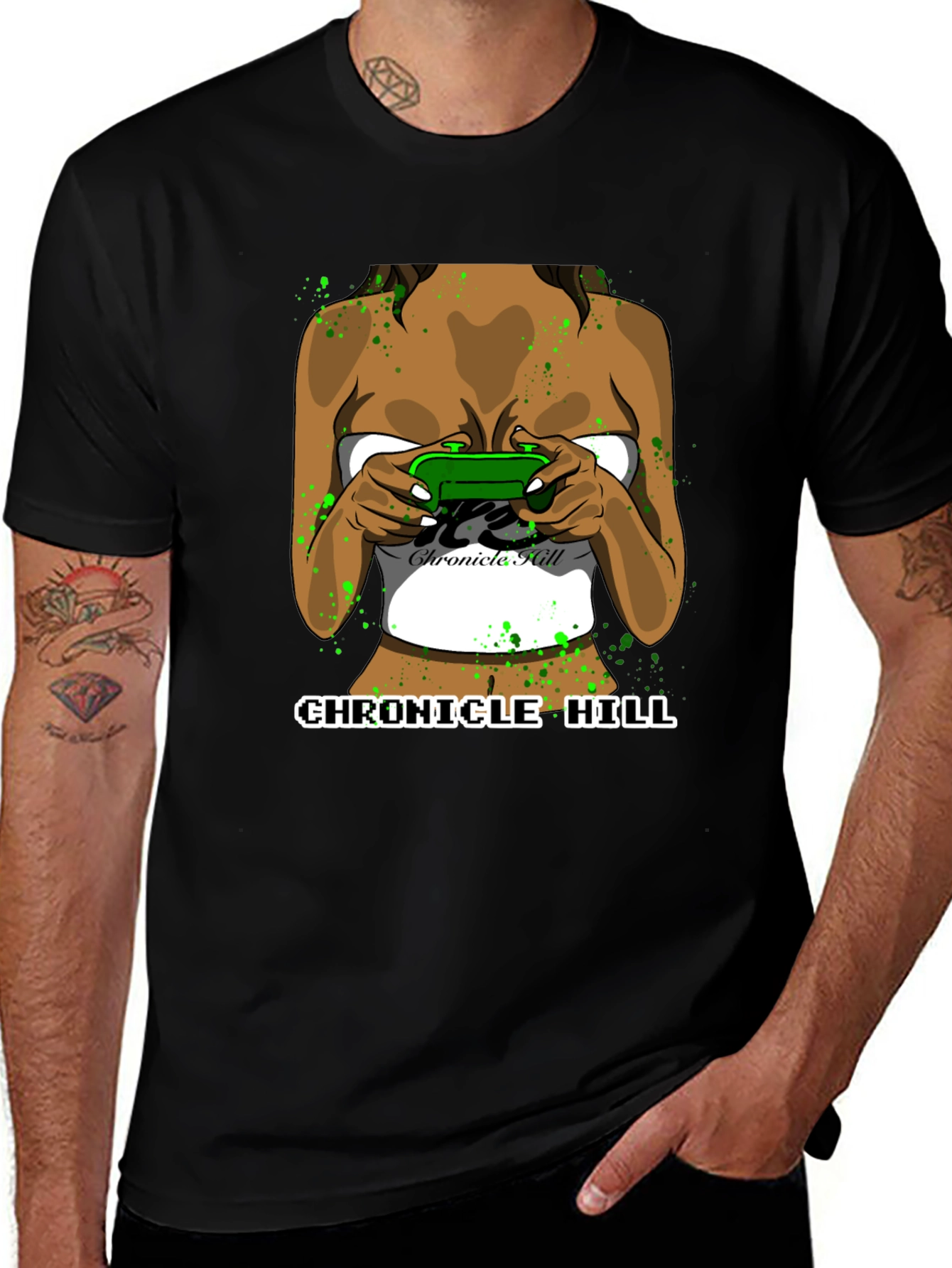Chronicle Hill Gamer Girl Graphic Tee - Black
