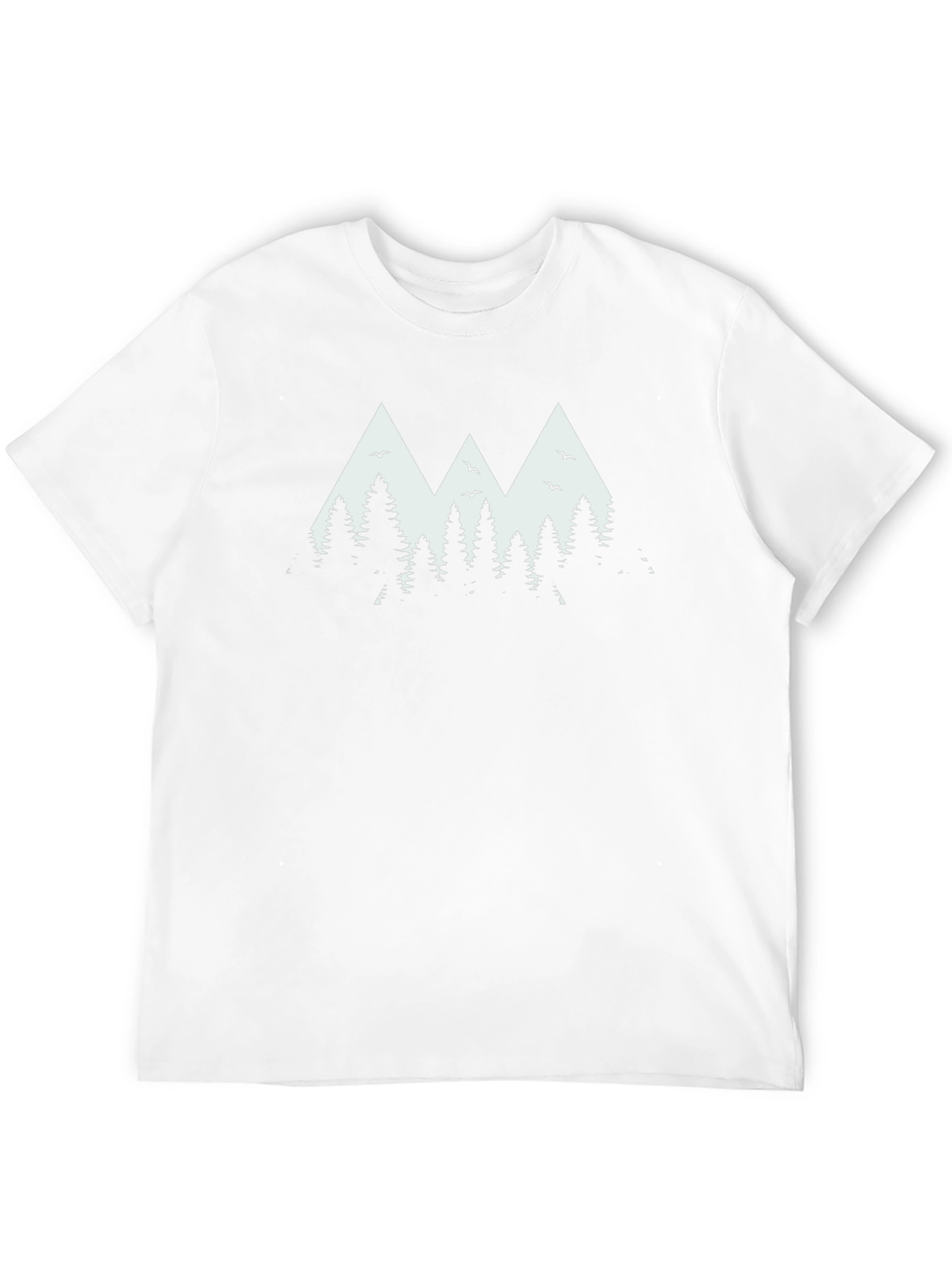 Mountain & Tree Graphic Tee - Nature Inspired Style