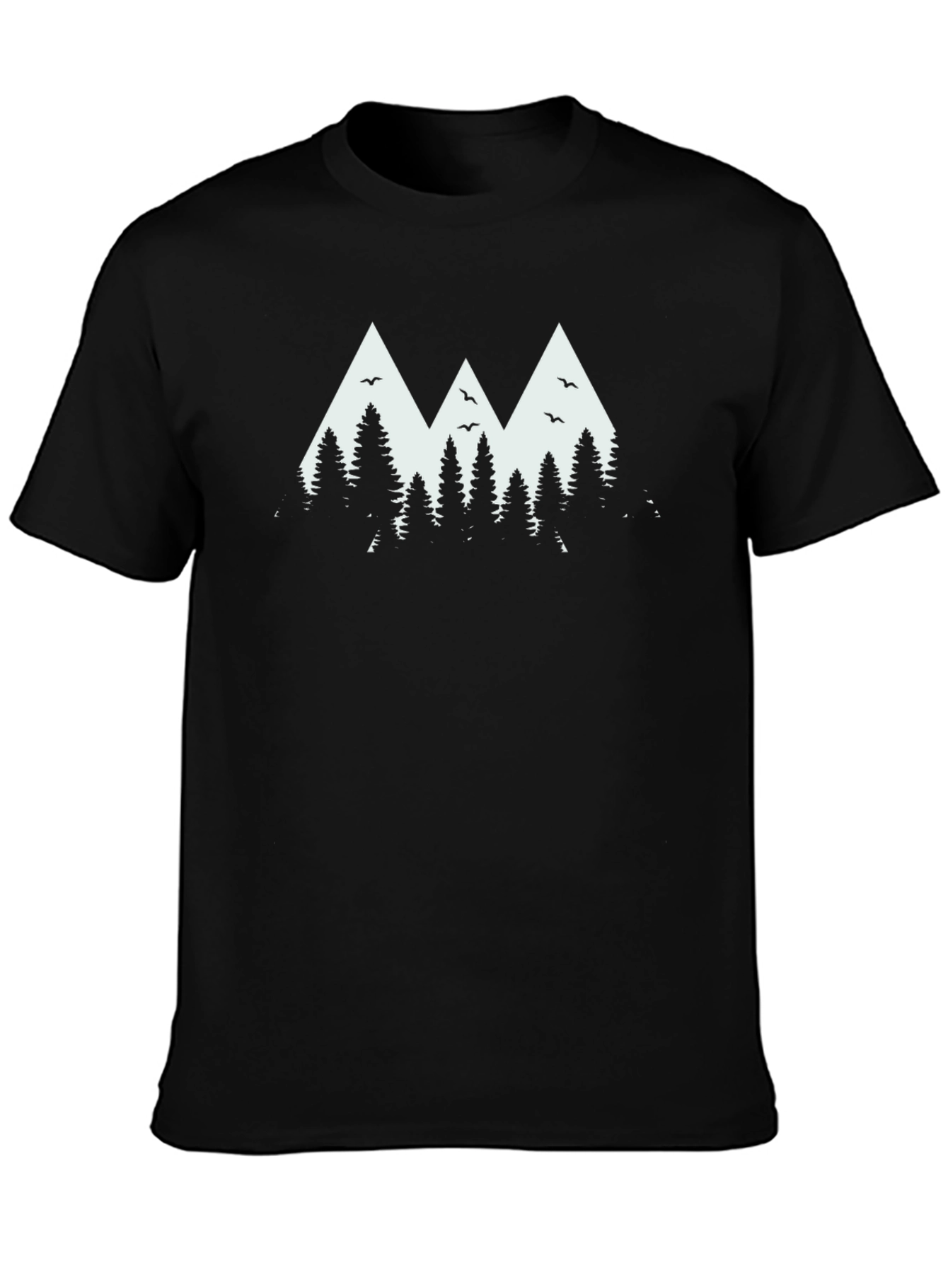 Mountain & Tree Graphic Tee - Nature Inspired Style