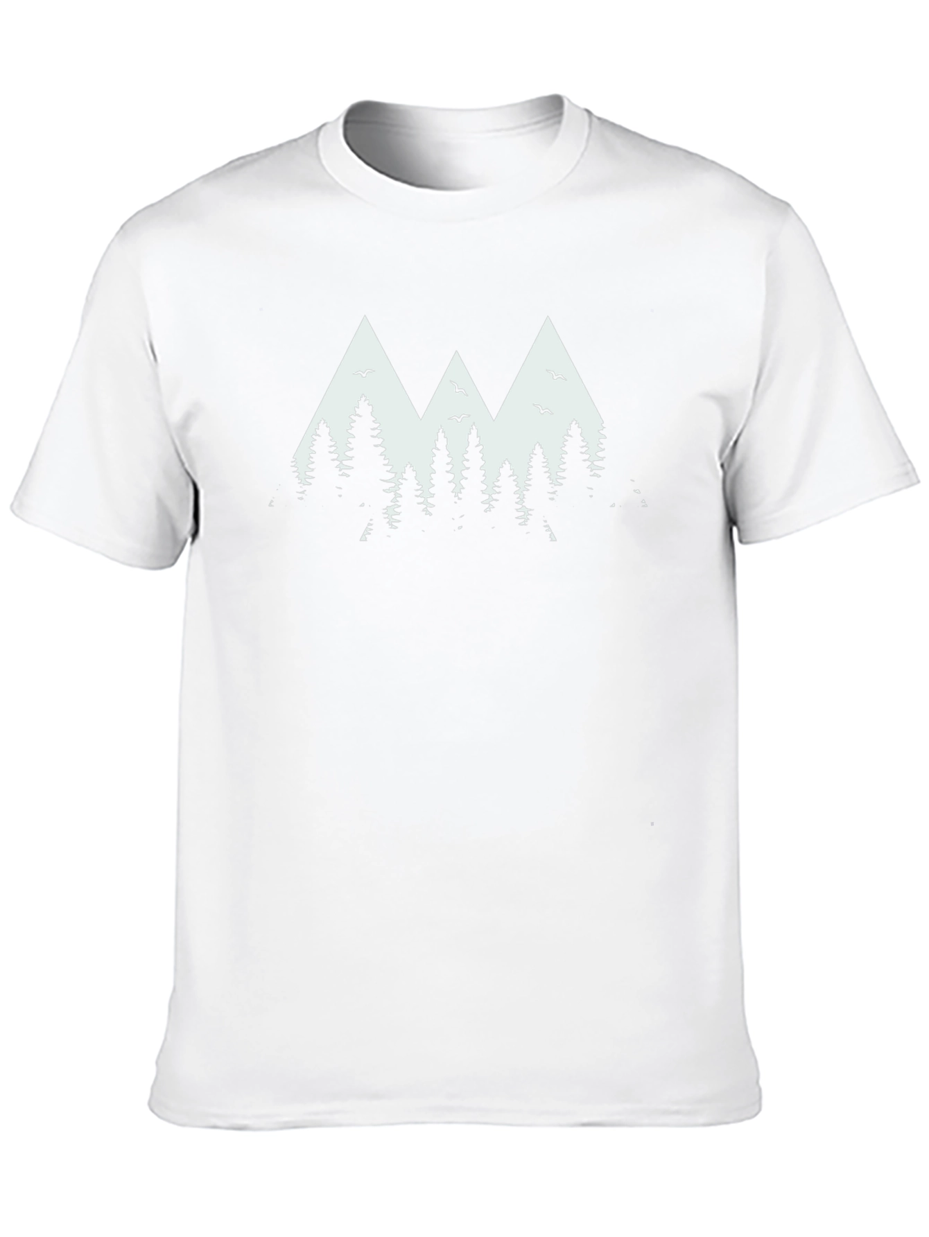 Mountain & Tree Graphic Tee - Nature Inspired Style