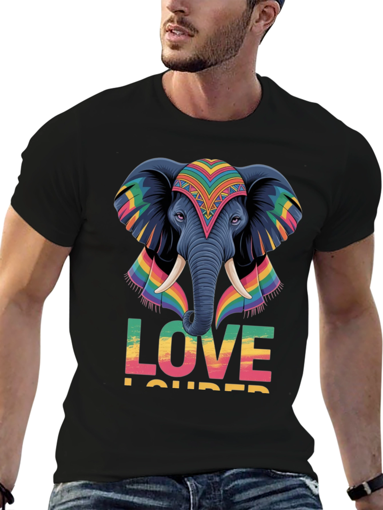 Elephant Love Louder Graphic Tee