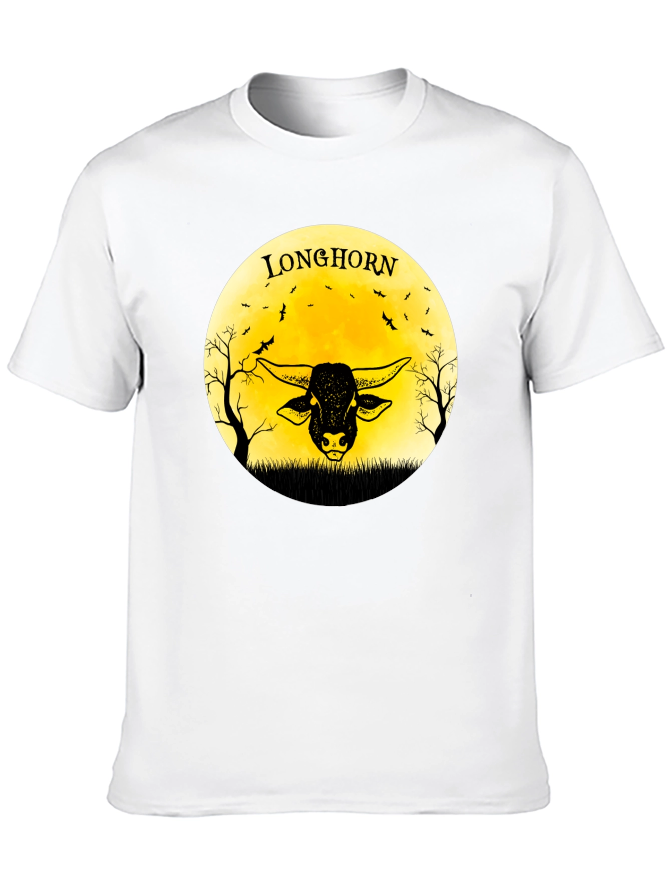 Longhorn Graphic Black T-Shirt