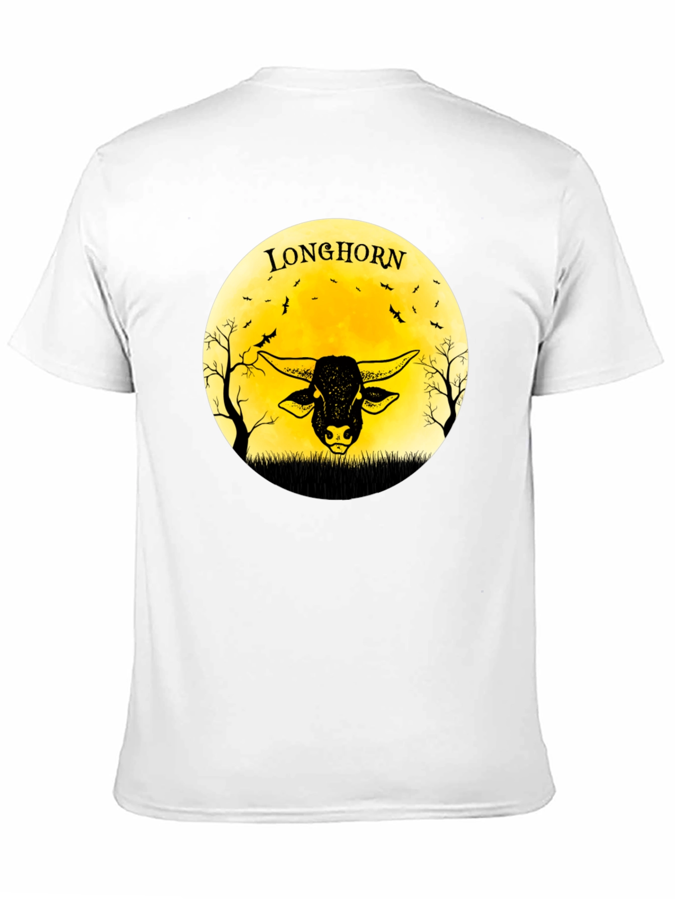 Longhorn Graphic Black T-Shirt