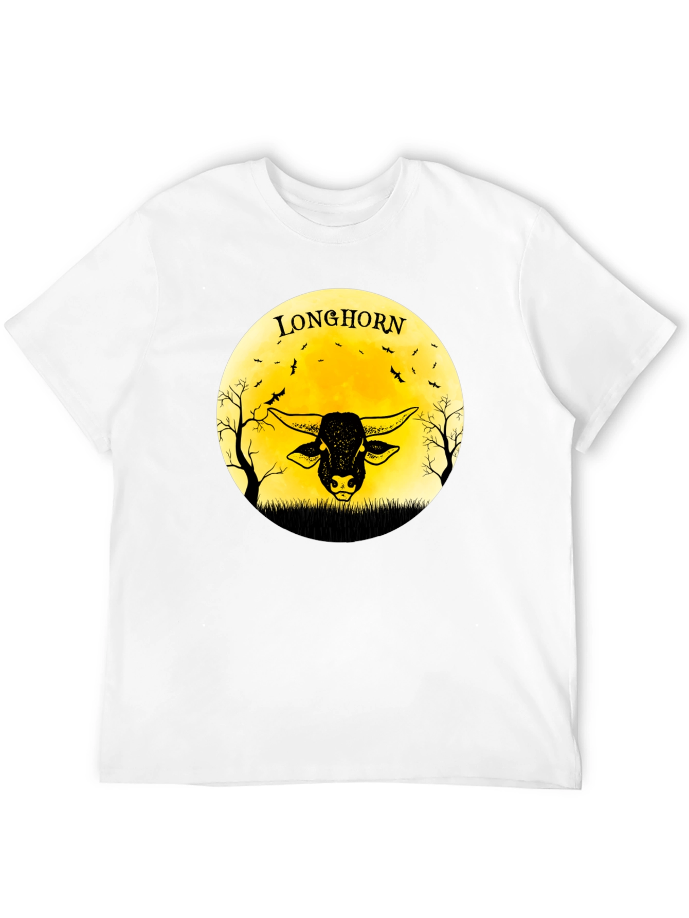 Longhorn Graphic Black T-Shirt