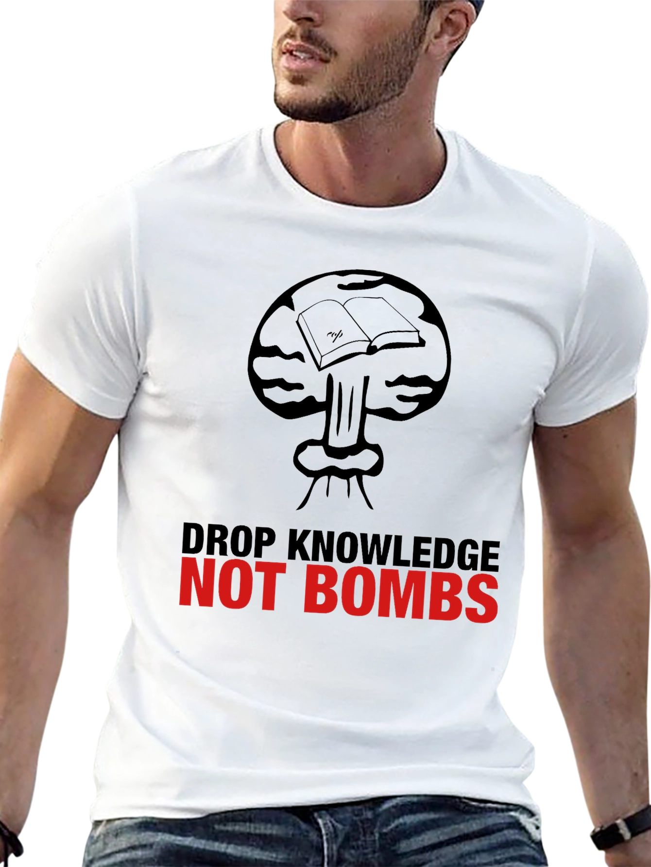 Knowledge Not Bombs Graphic Tee