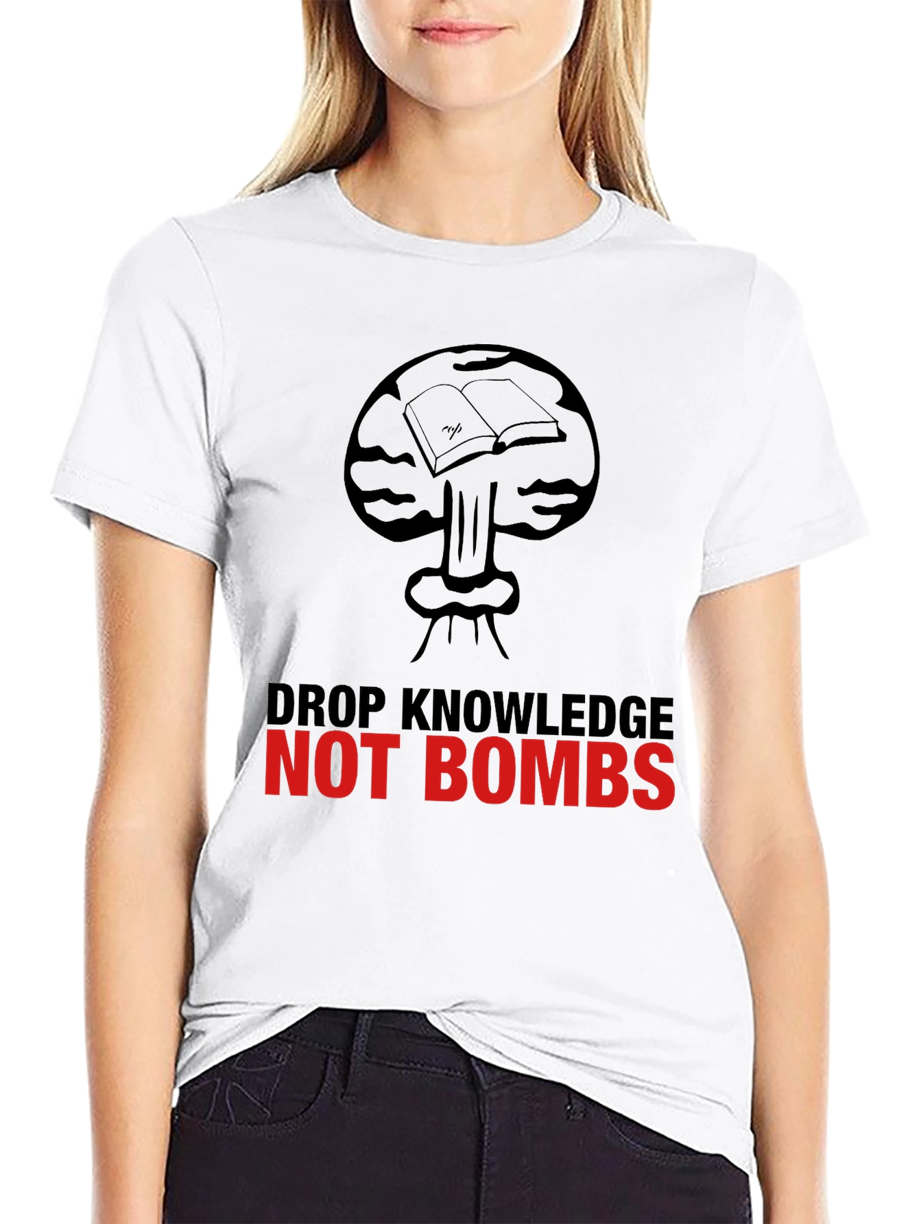 Knowledge Not Bombs Graphic Tee