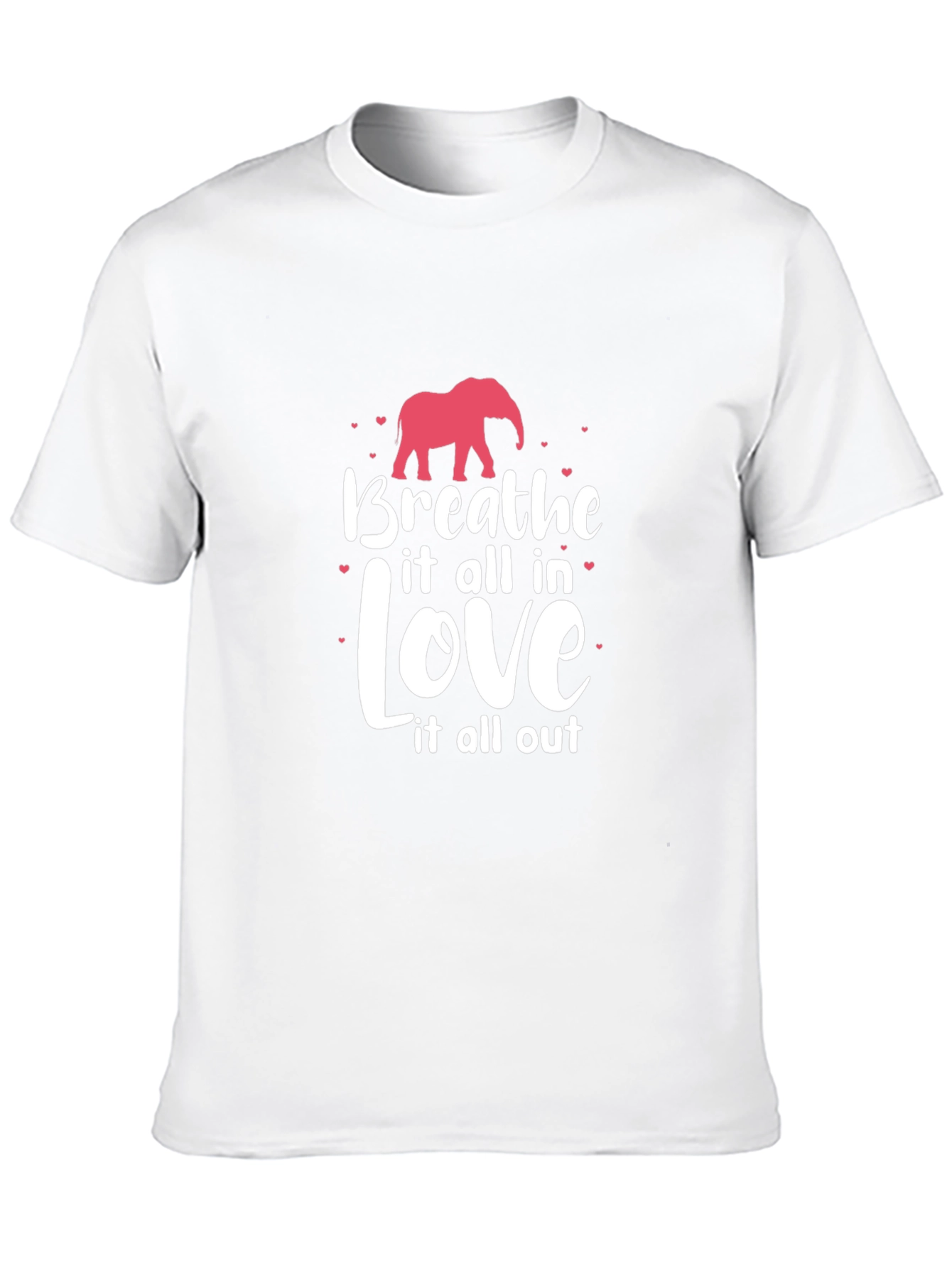 Breathe Love T-Shirt - Elephant Graphic Tee