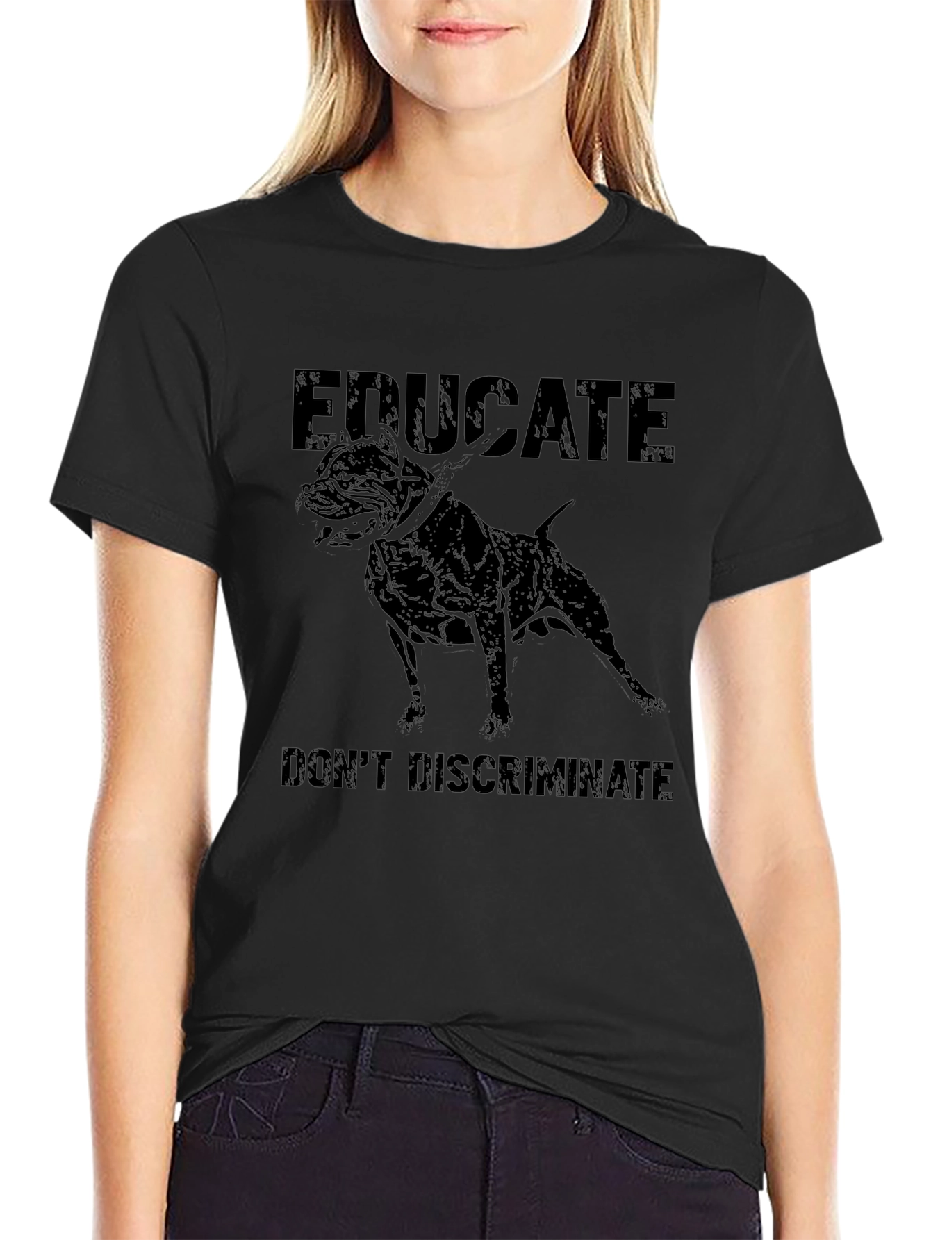 Educate Dont Discriminate Graphic T-Shirt