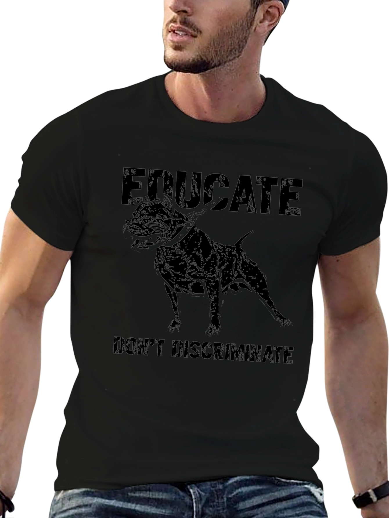 Educate Dont Discriminate Graphic T-Shirt