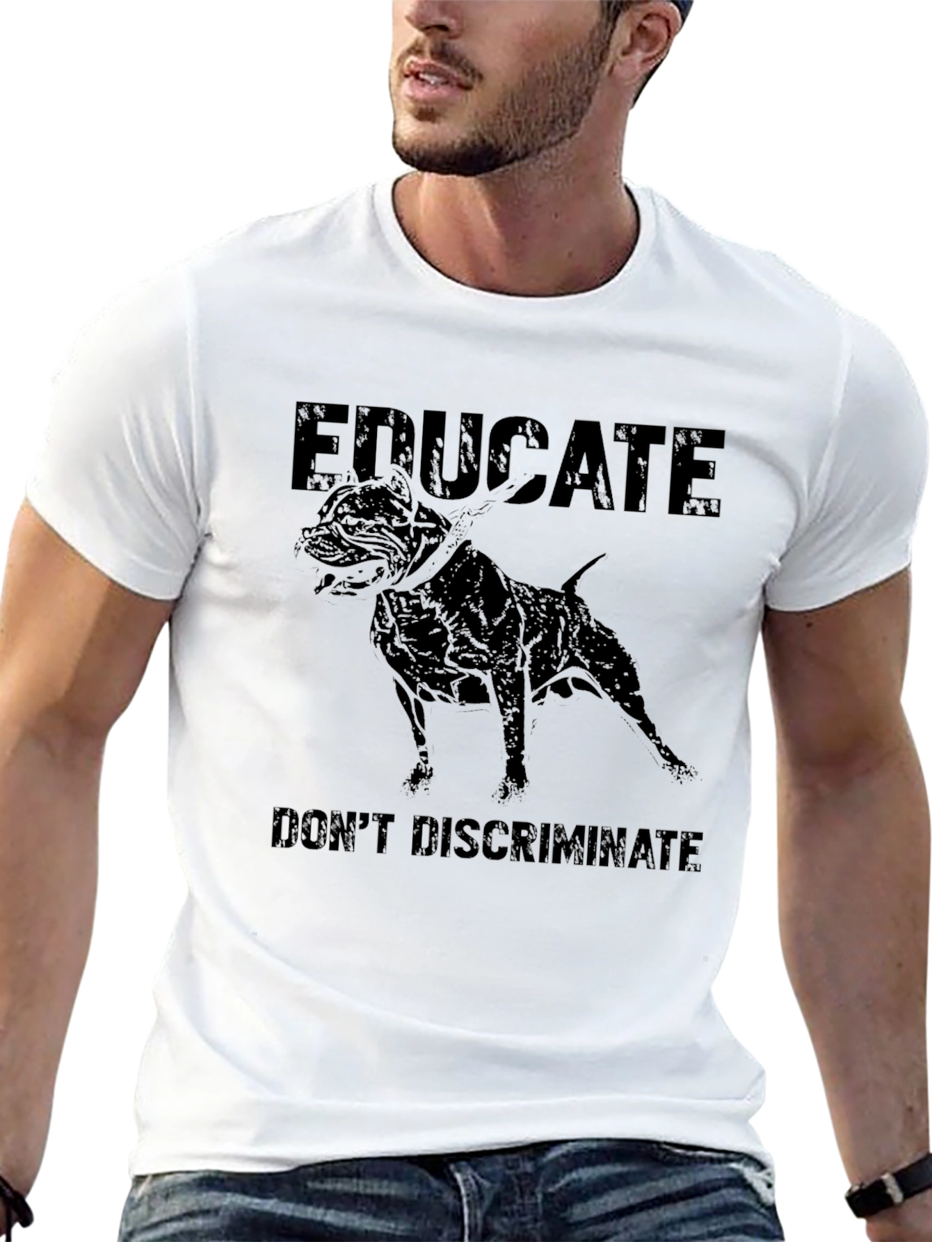 Educate Dont Discriminate Graphic T-Shirt