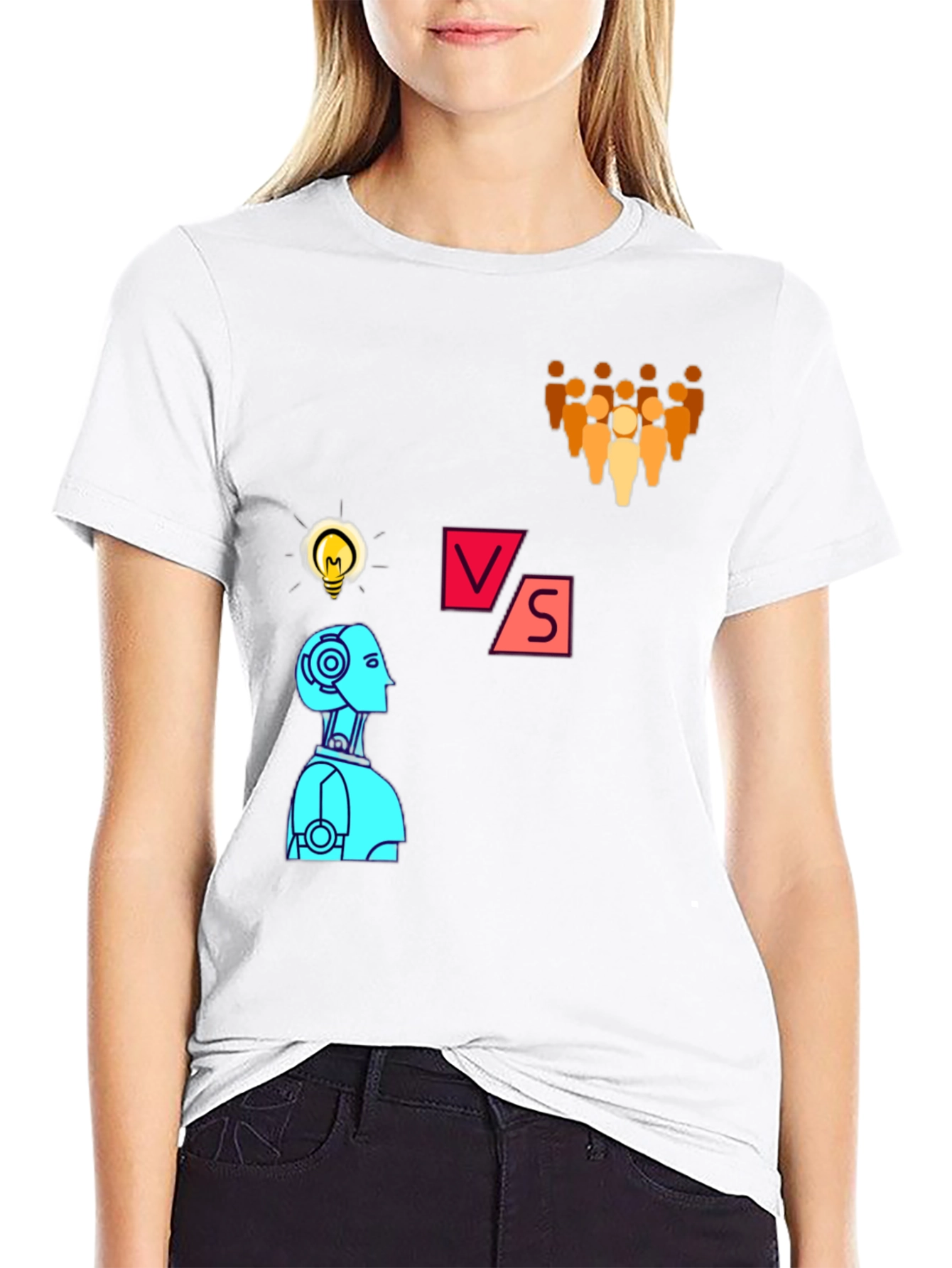 AI vs Humans T-Shirt - Innovation Design