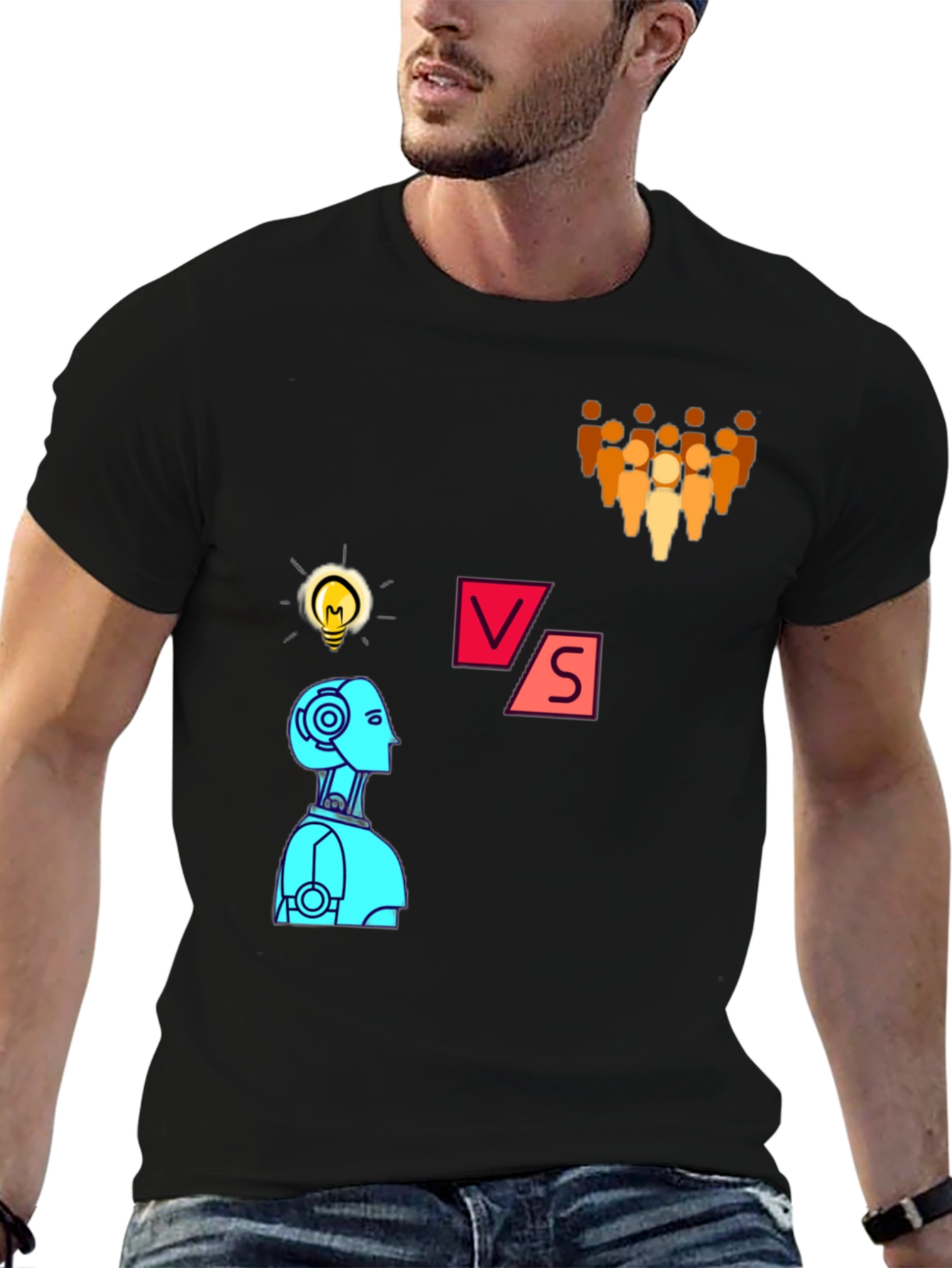 AI vs Humans T-Shirt - Innovation Design
