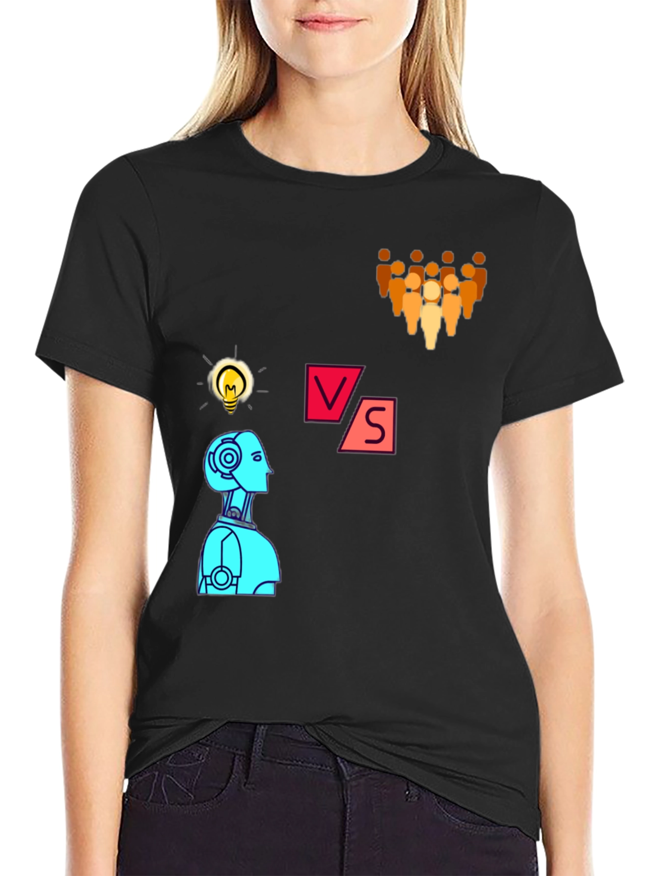 AI vs Humans T-Shirt - Innovation Design
