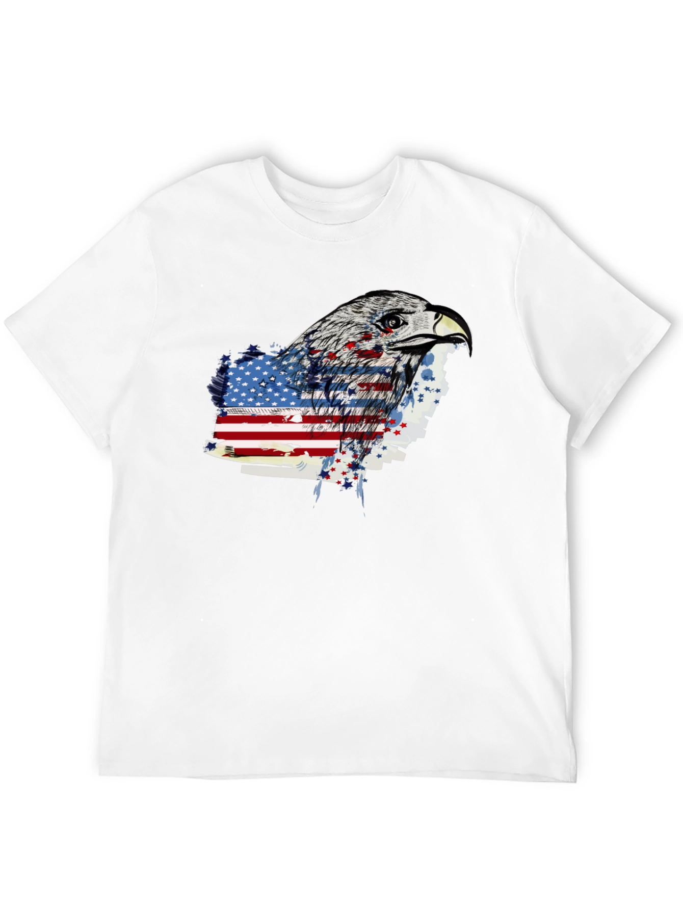 Eagle American Flag Graphic T-Shirt