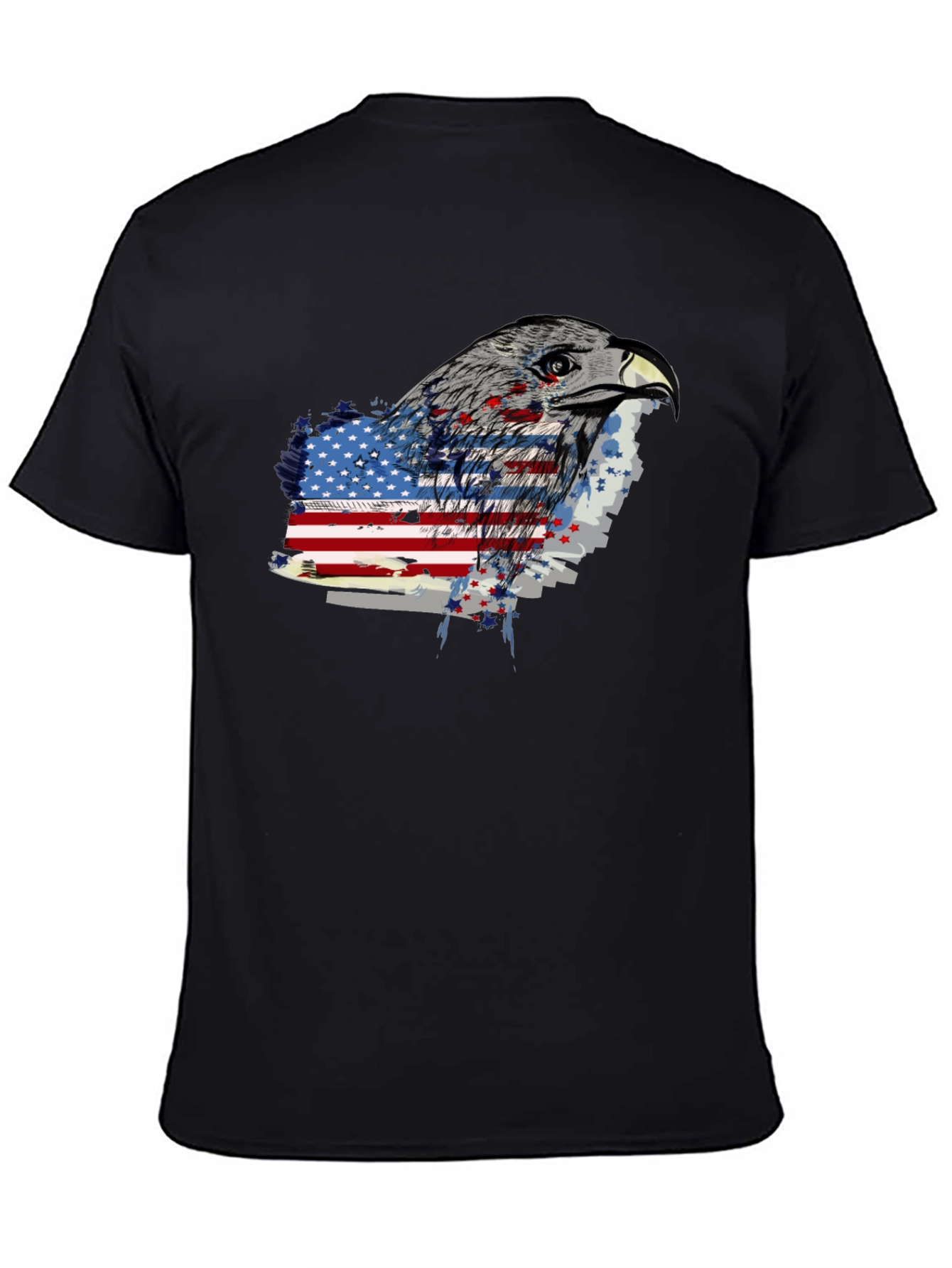 Eagle American Flag Graphic T-Shirt