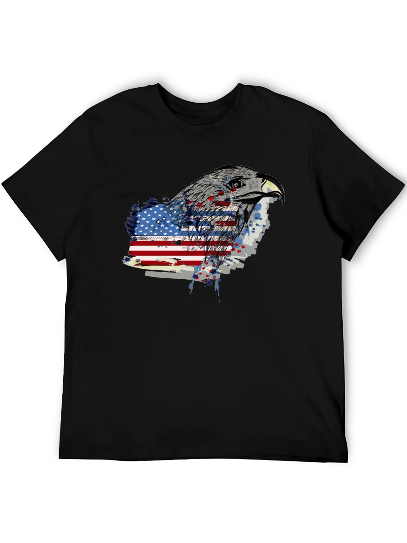 Eagle American Flag Graphic T-Shirt