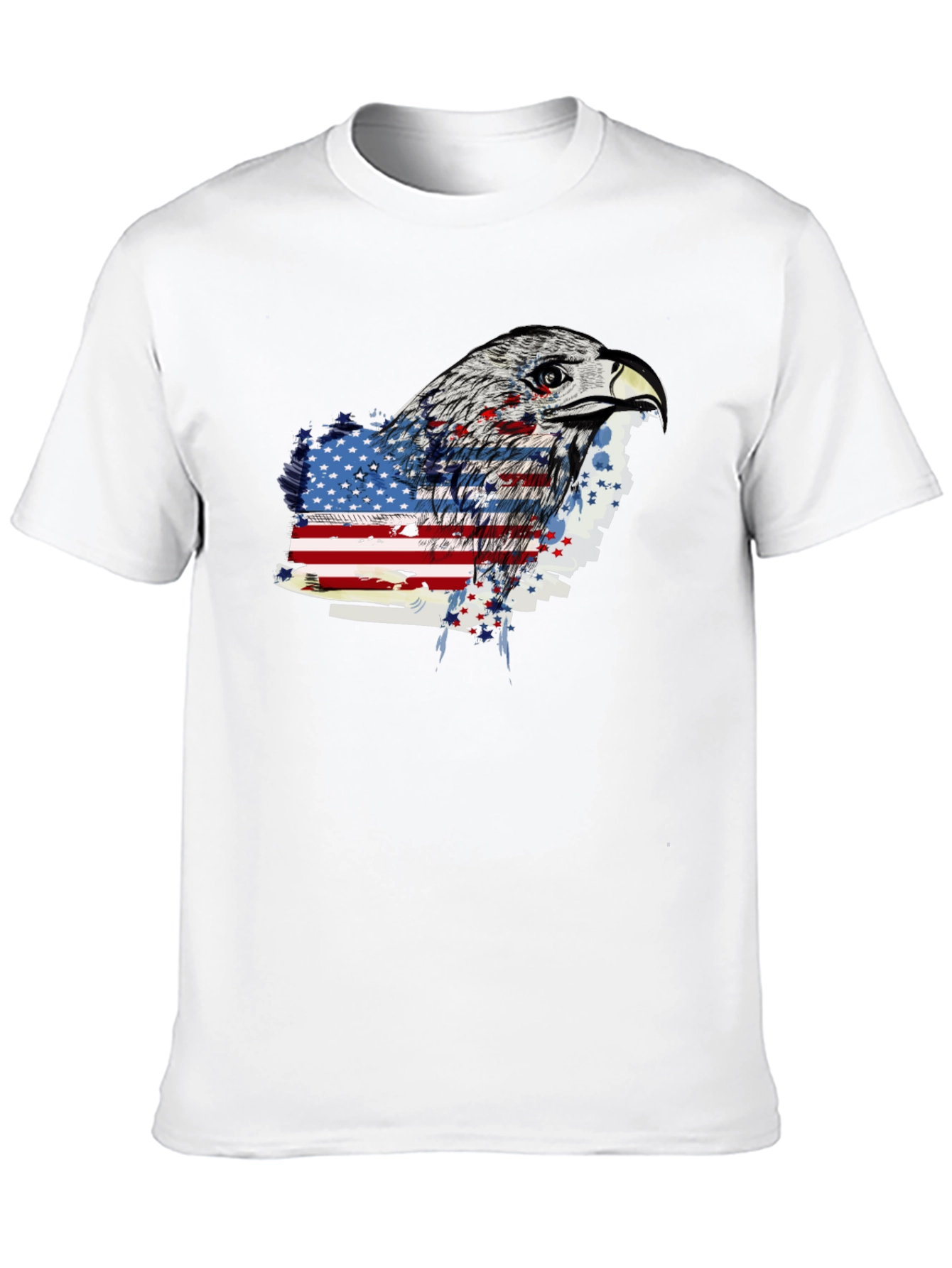 Eagle American Flag Graphic T-Shirt
