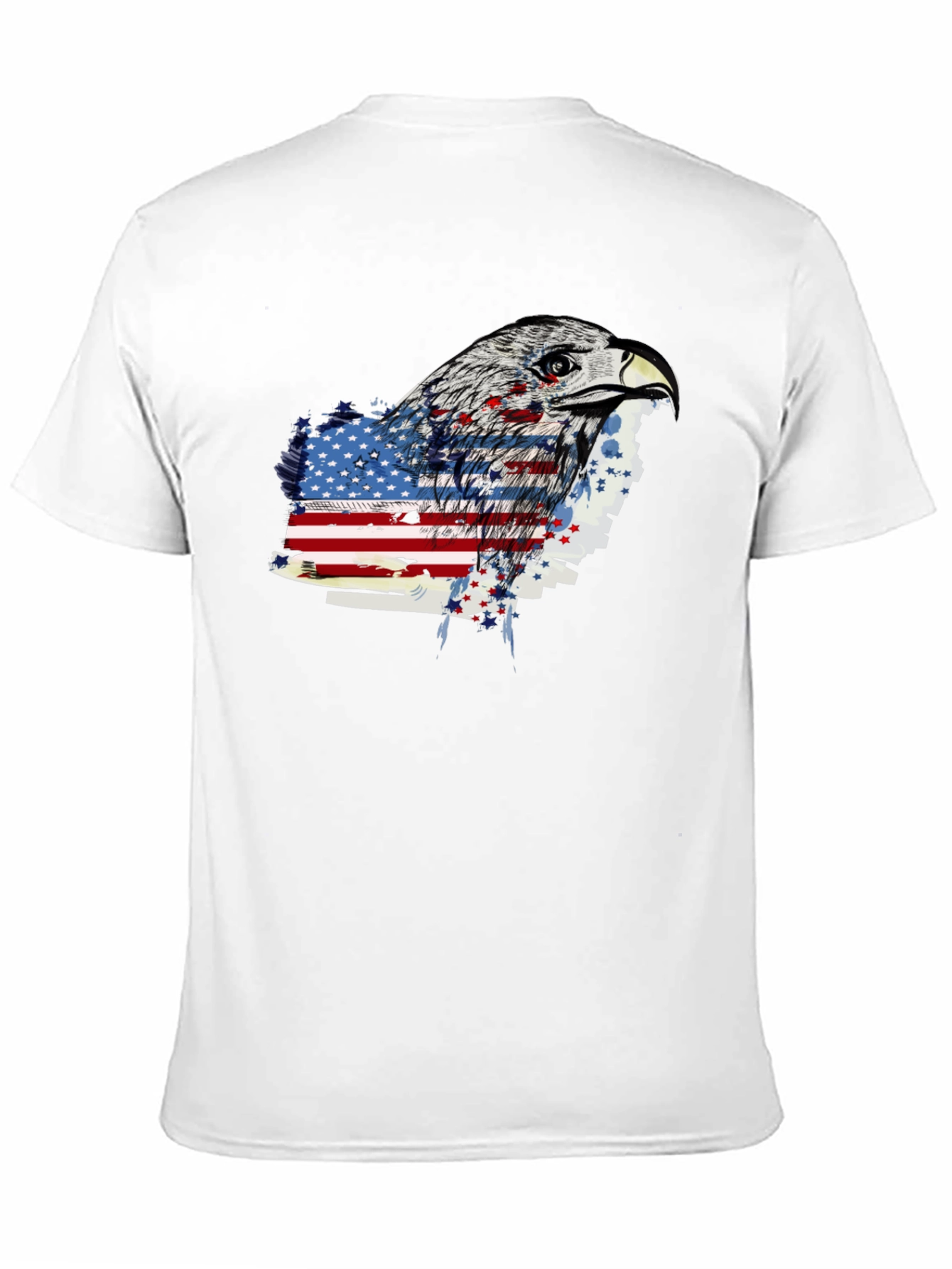 Eagle American Flag Graphic T-Shirt