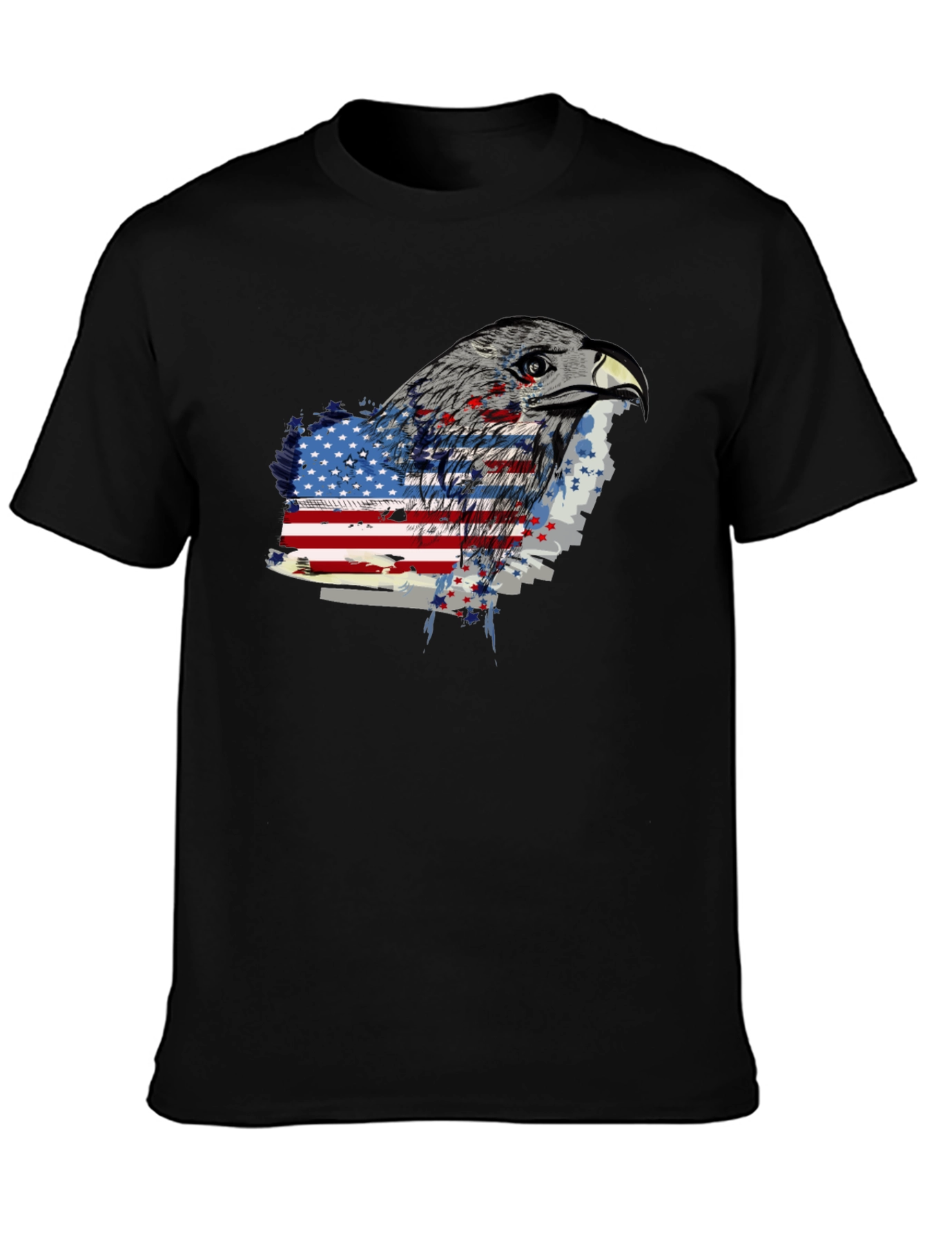 Eagle American Flag Graphic T-Shirt