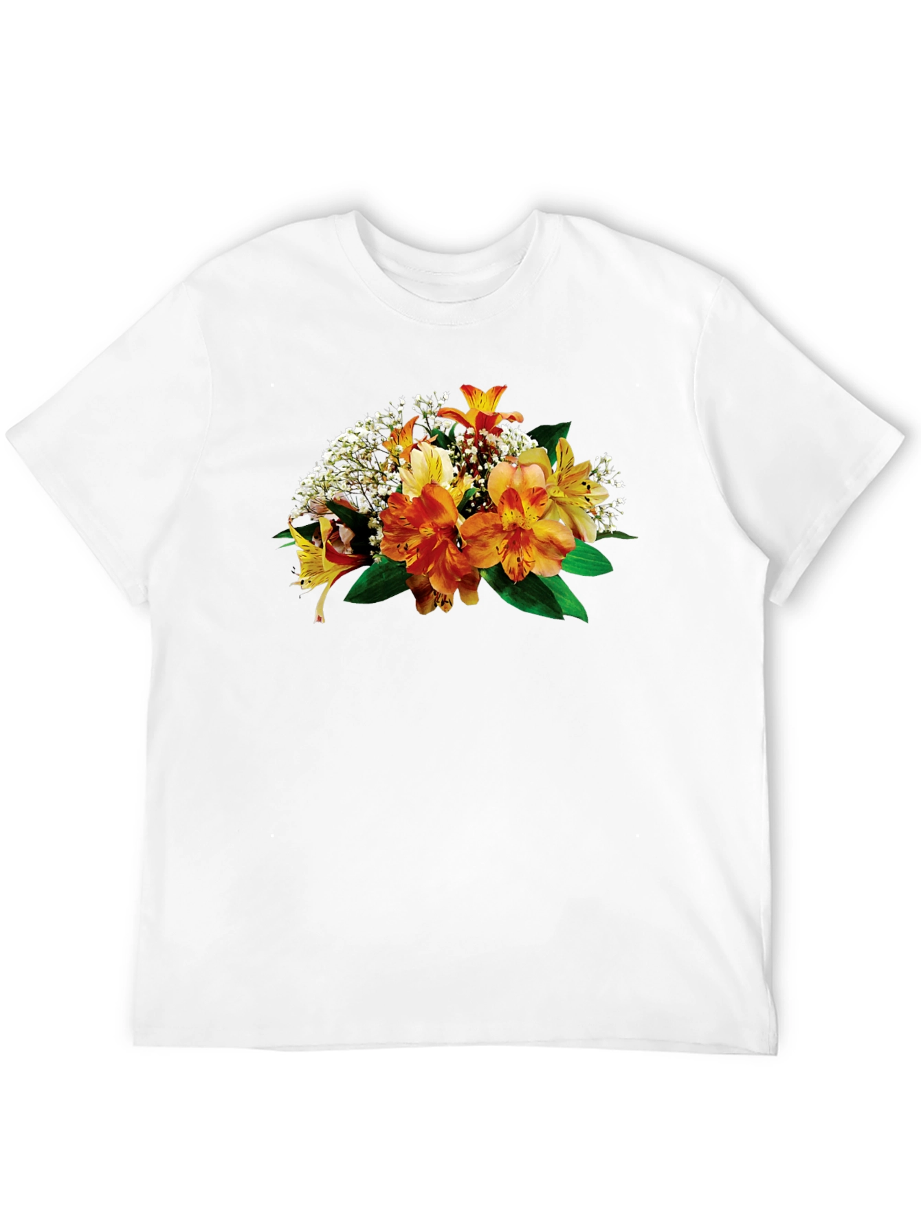 Floral Print Crew Neck T-Shirt