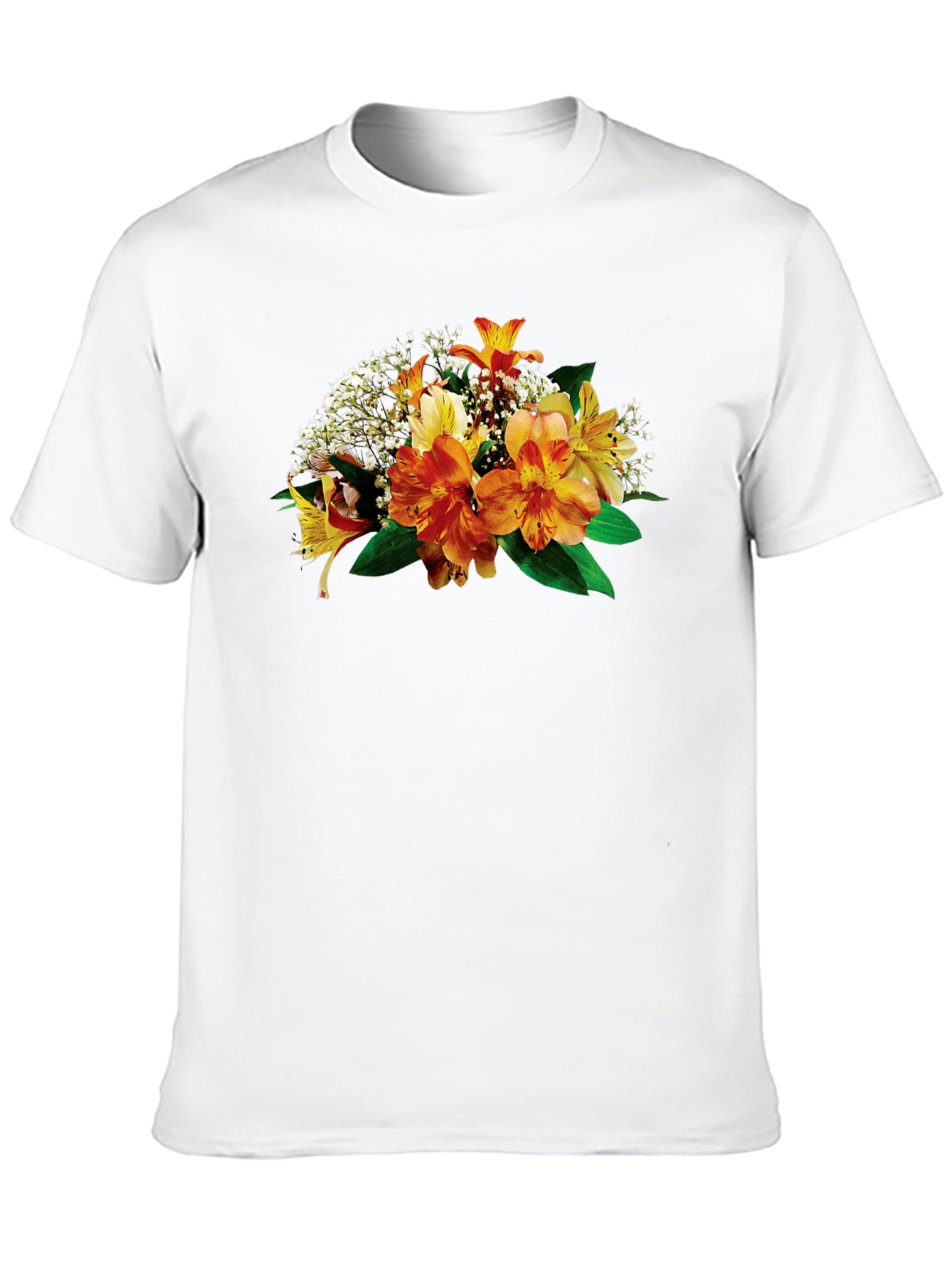 Floral Print Crew Neck T-Shirt