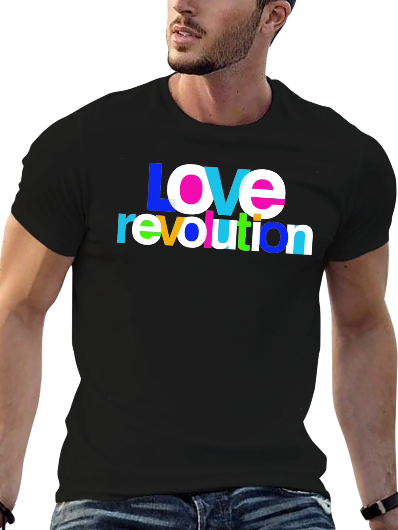 Love Revolution Graphic T-Shirt - Bold Statement Tee