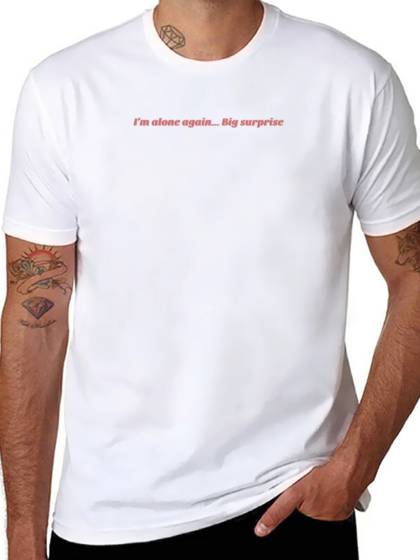 Im Alone Again Funny Graphic Tee