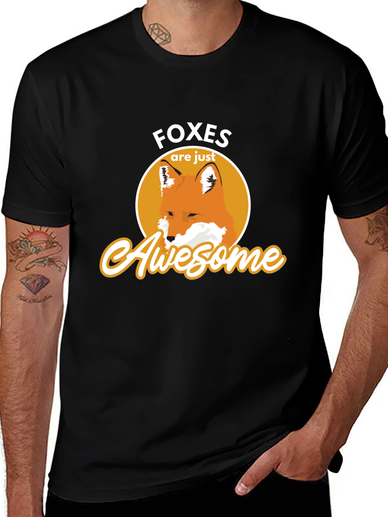 Foxes Are Awesome T-Shirt - Cute Animal Graphic Tee
