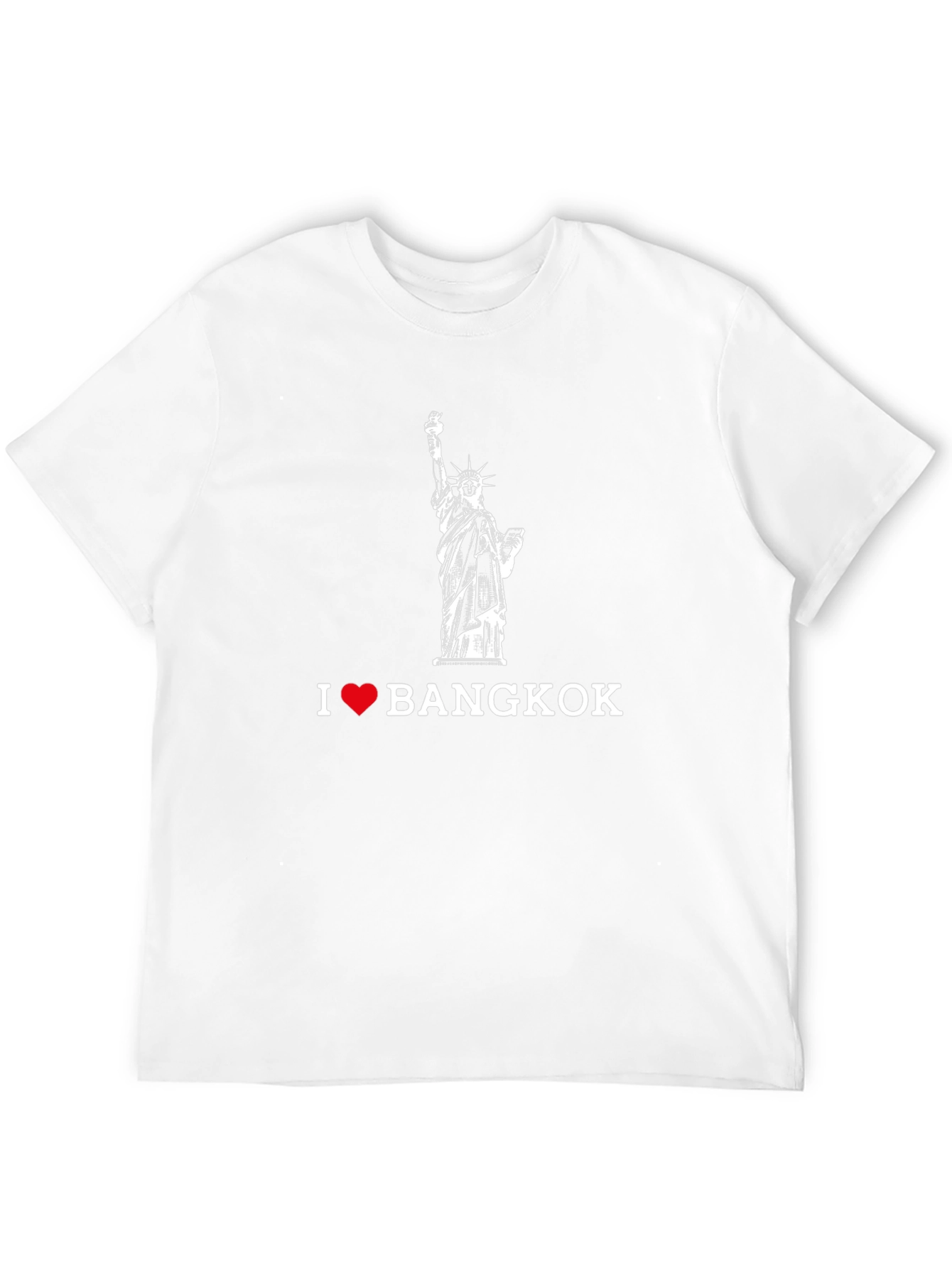 I Love Bangkok Black T-Shirt - Statue of Liberty
