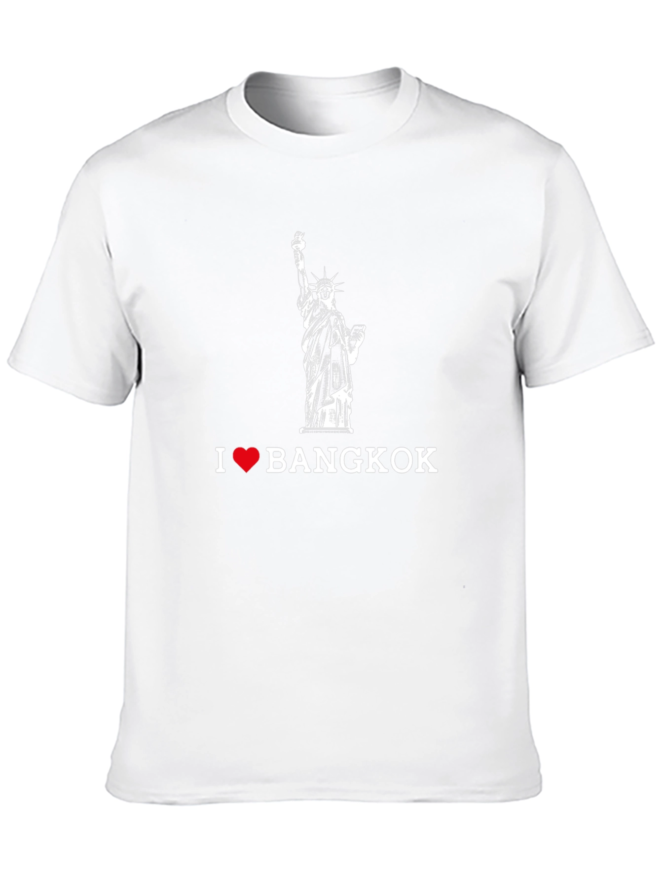 I Love Bangkok Black T-Shirt - Statue of Liberty