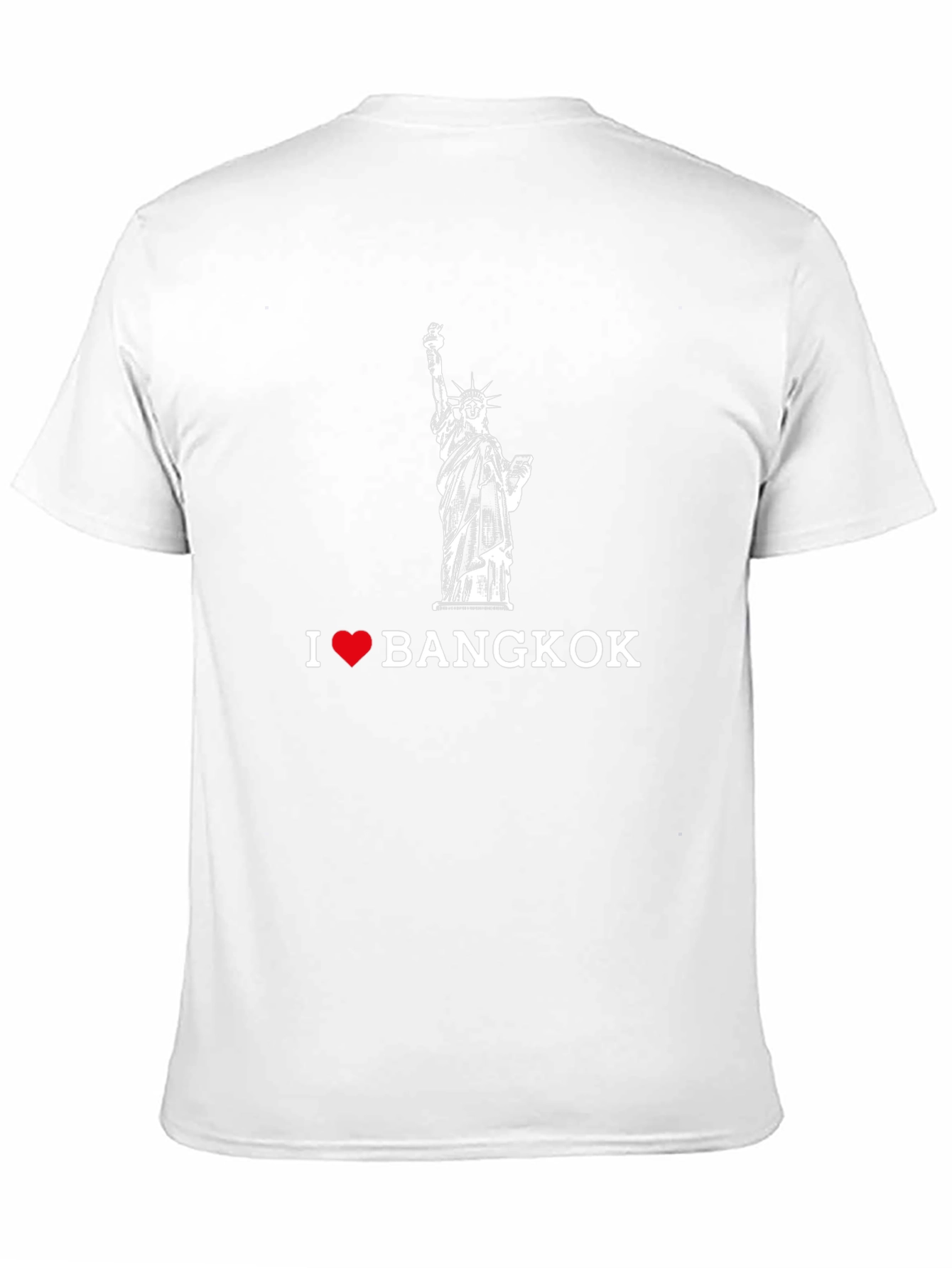 I Love Bangkok Black T-Shirt - Statue of Liberty