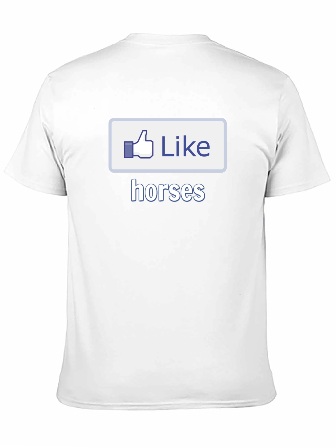 I Like Horses Black T-Shirt Novelty Graphic Tee