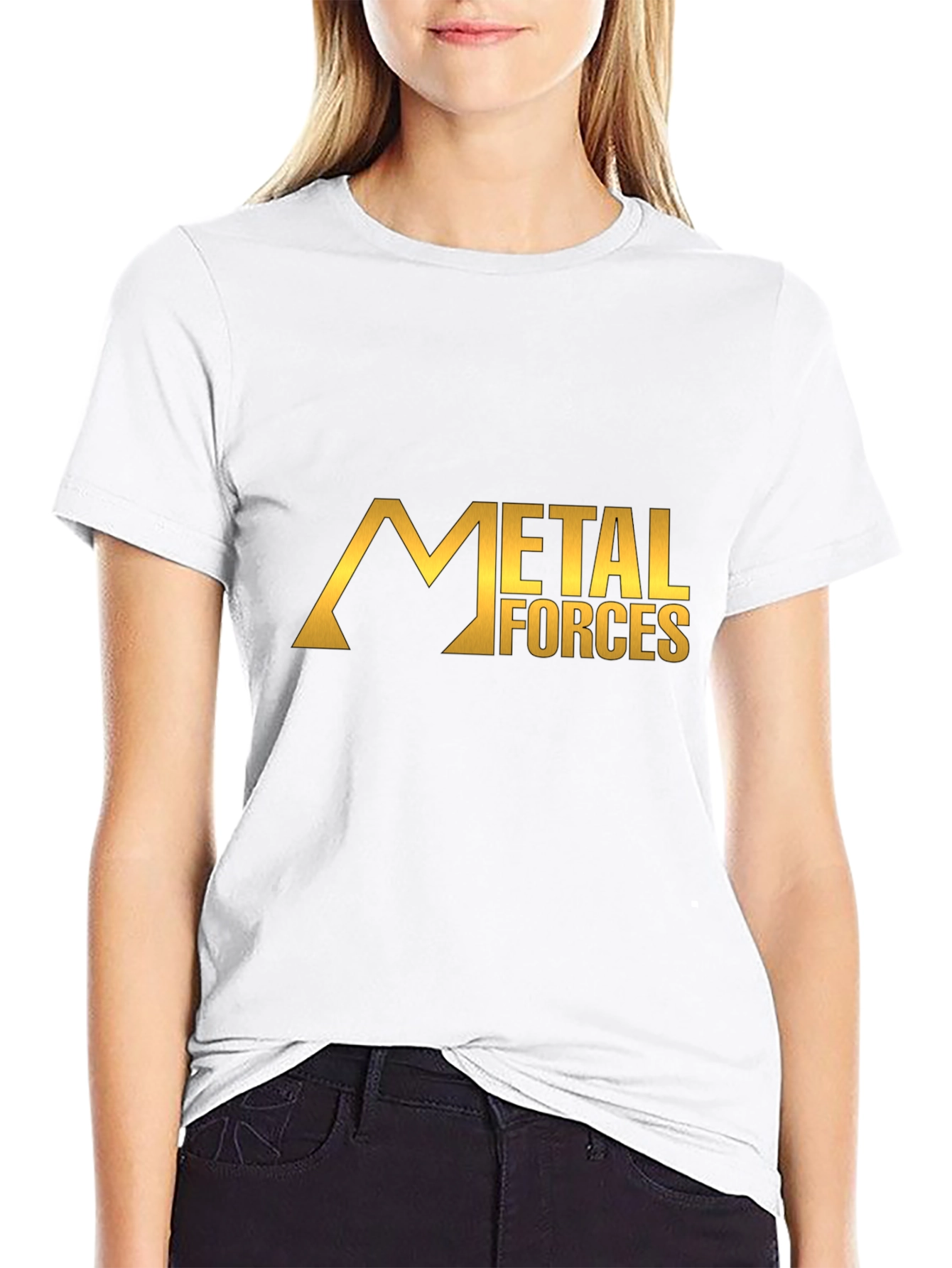 Metal Forces Black Graphic Tee