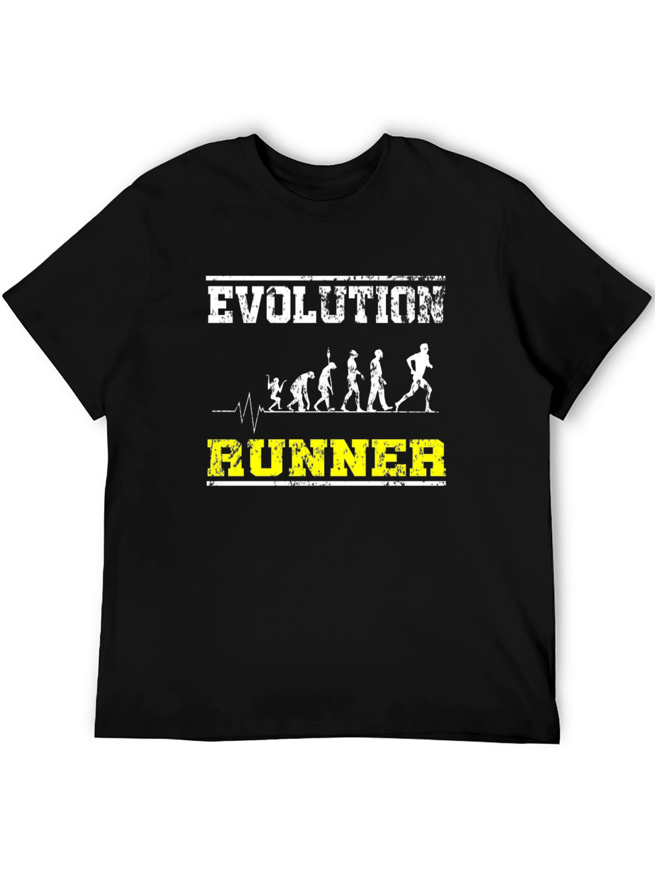 Evolution Runner Graphic Tee - Black