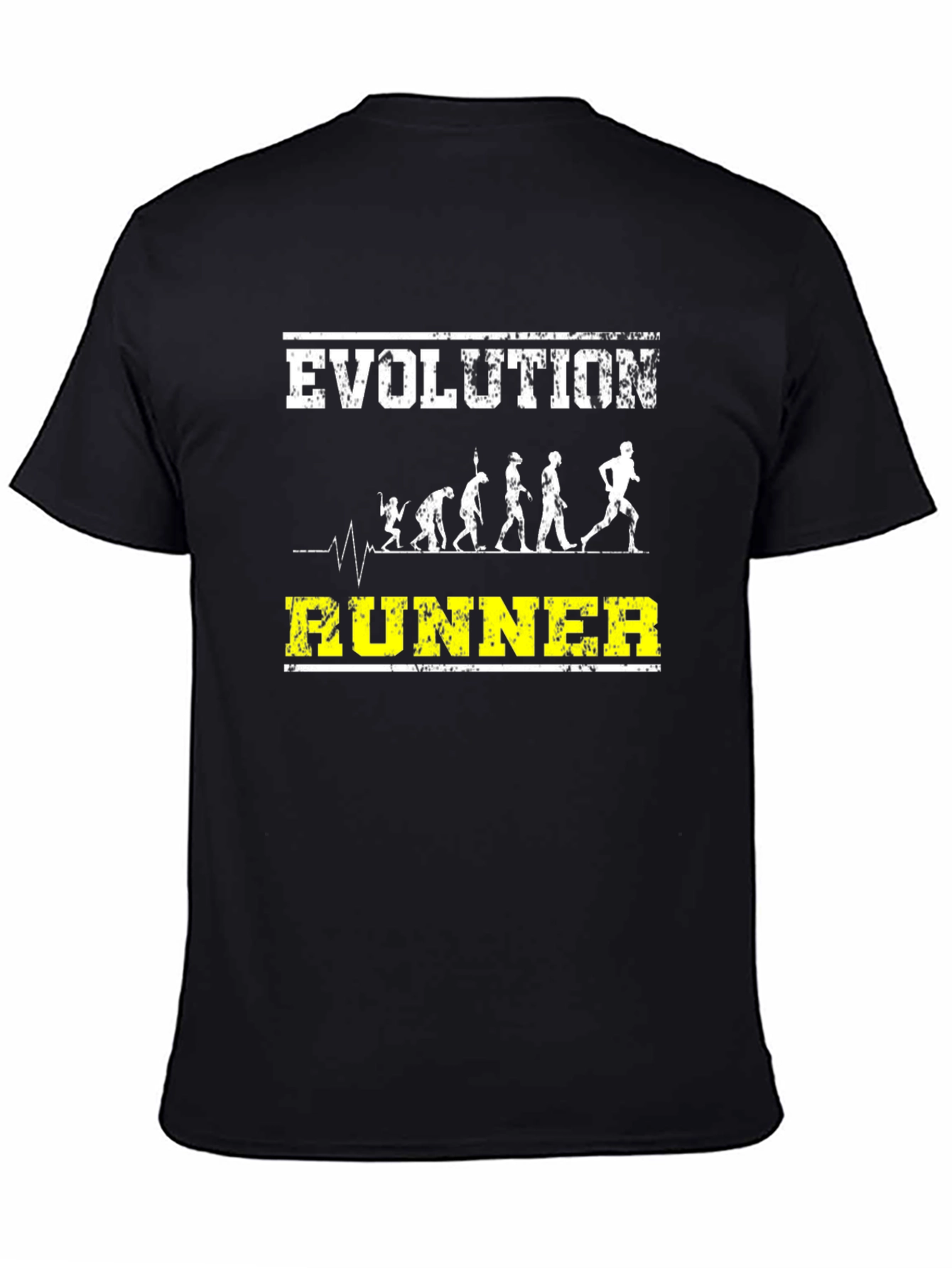 Evolution Runner Graphic Tee - Black