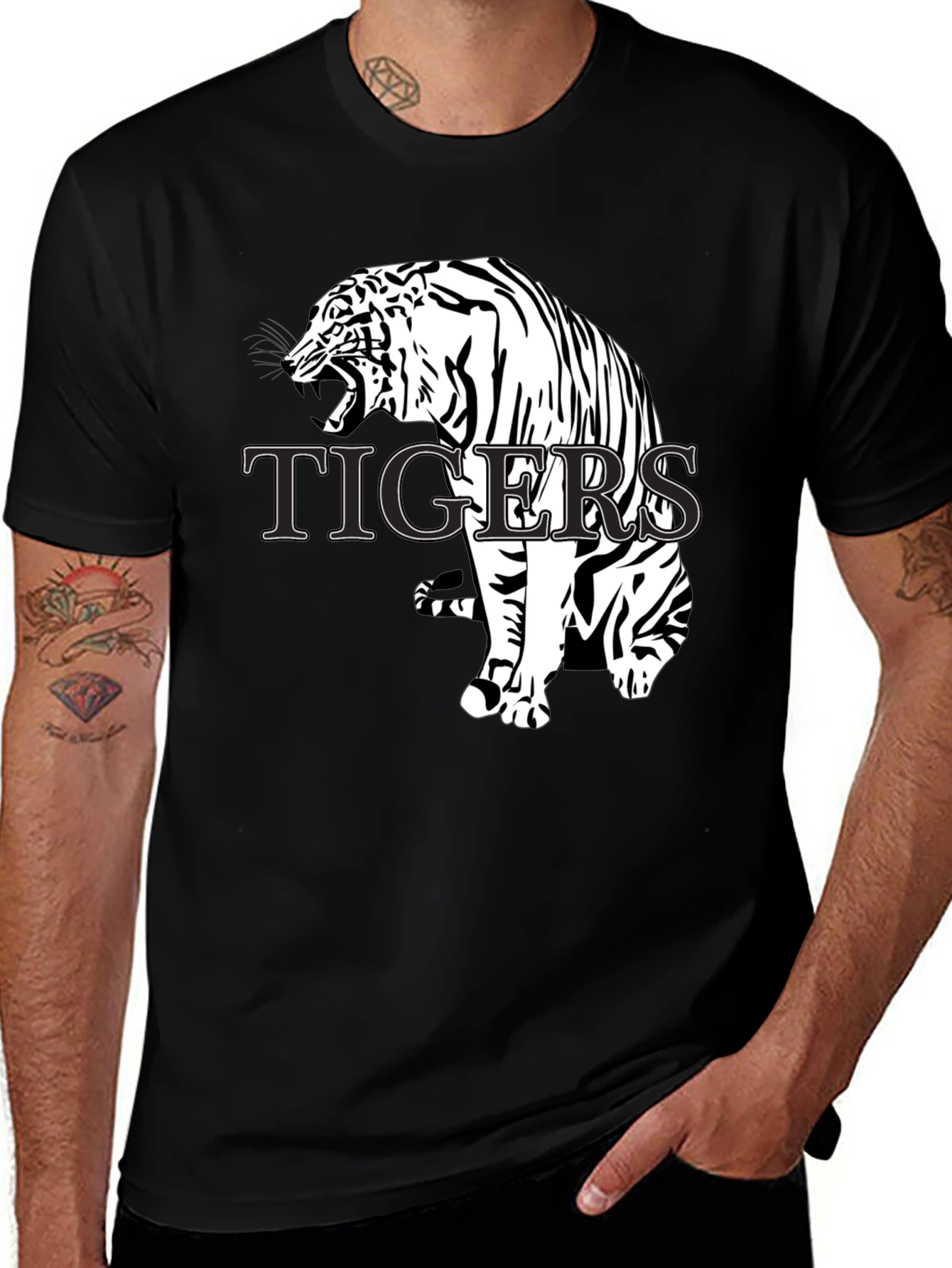Tiger Graphic T-Shirt - Bold Animal Print Tee