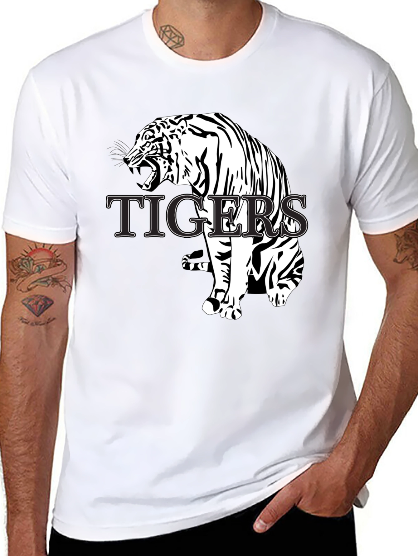 Tiger Graphic T-Shirt - Bold Animal Print Tee