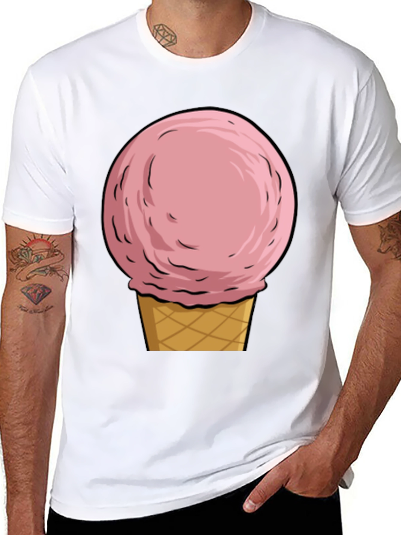Ice Cream Graphic Tee - Summer Fun