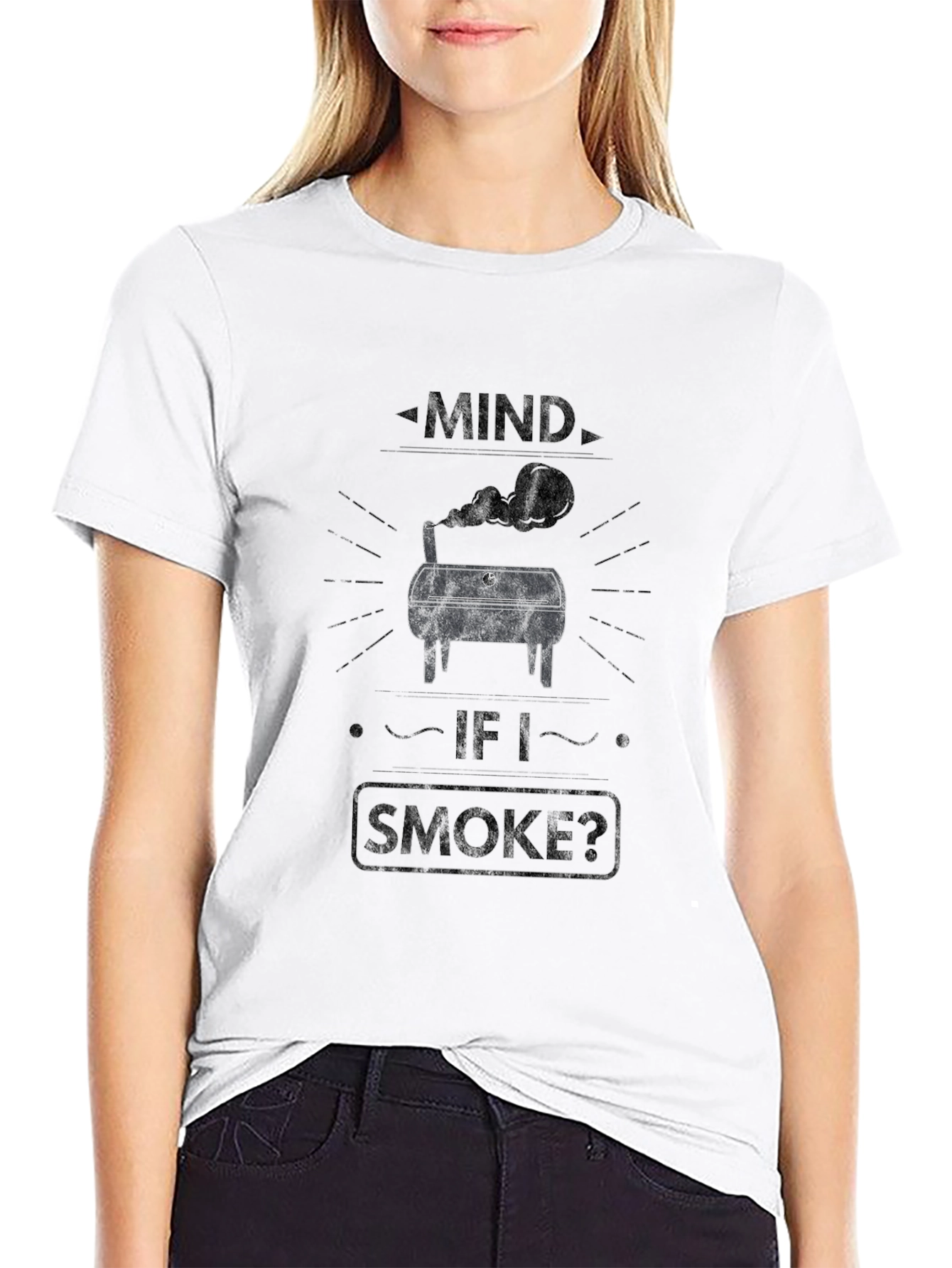 Mind If I Smoke? BBQ Graphic T-Shirt