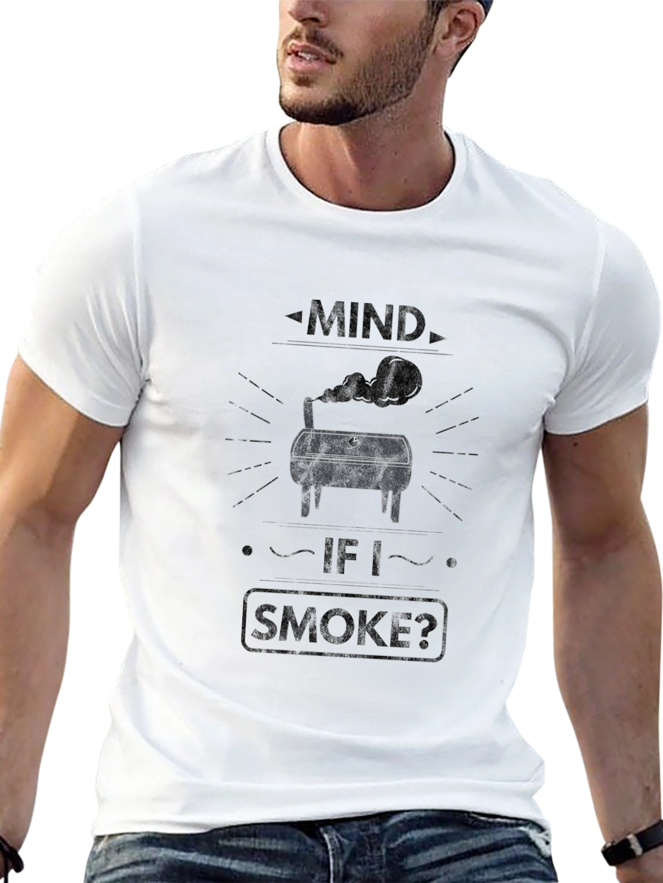 Mind If I Smoke? BBQ Graphic T-Shirt