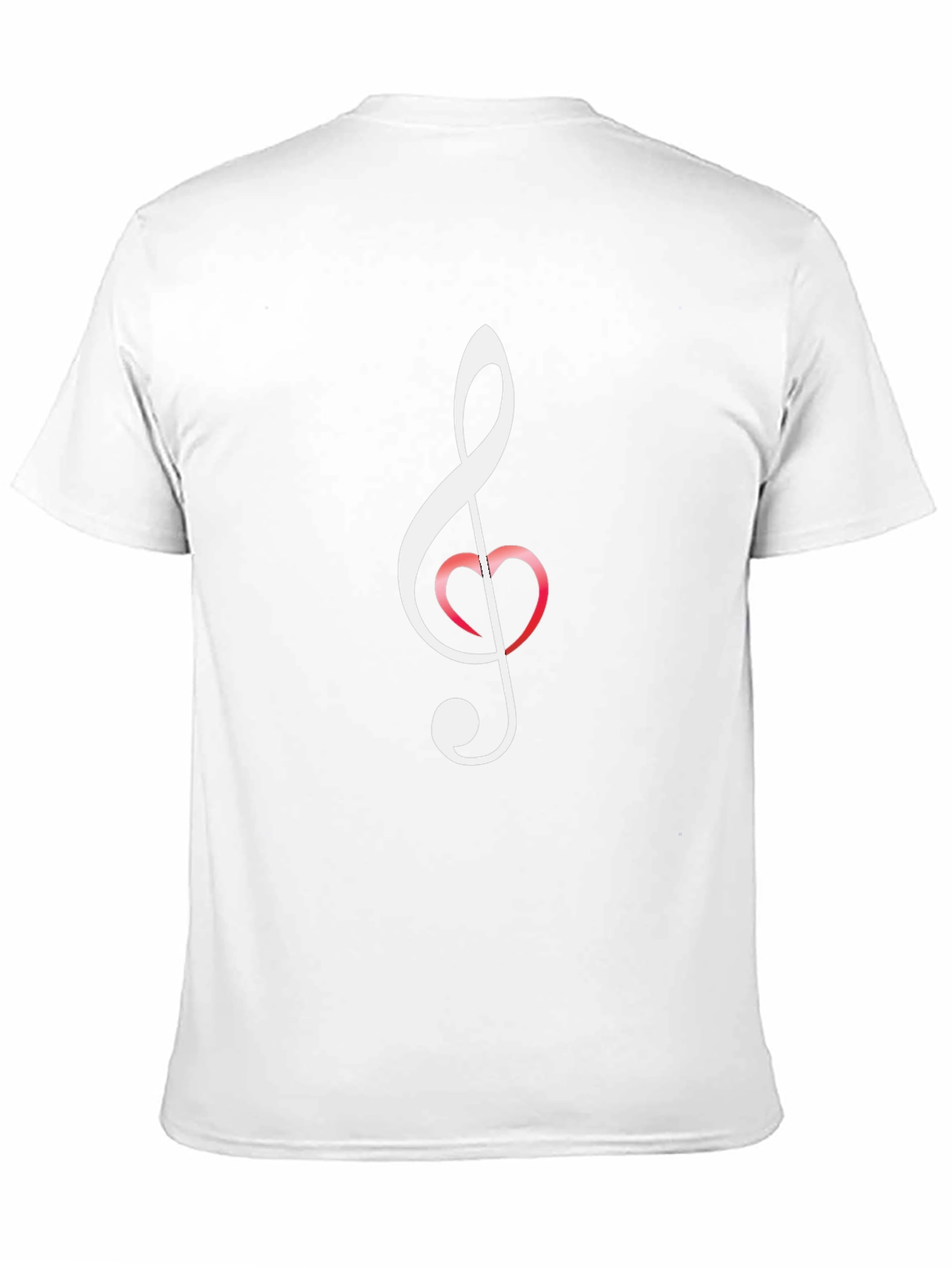 Musical Heart T-Shirt - Black Crew Neck