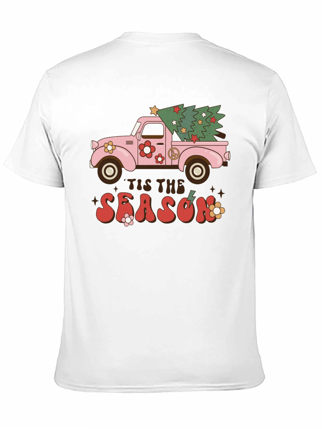 Retro Tis The Season Truck T-Shirt