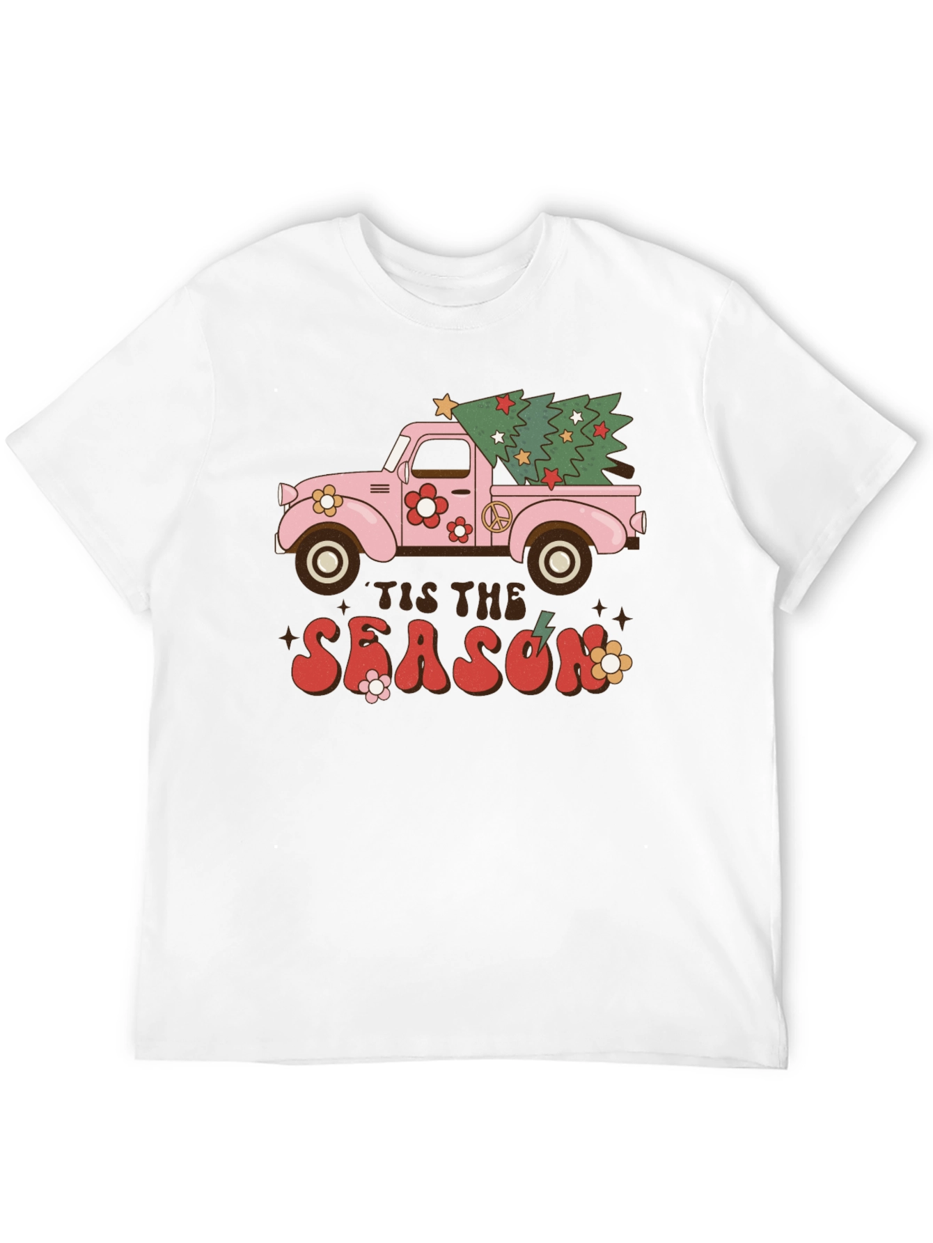 Retro Tis The Season Truck T-Shirt