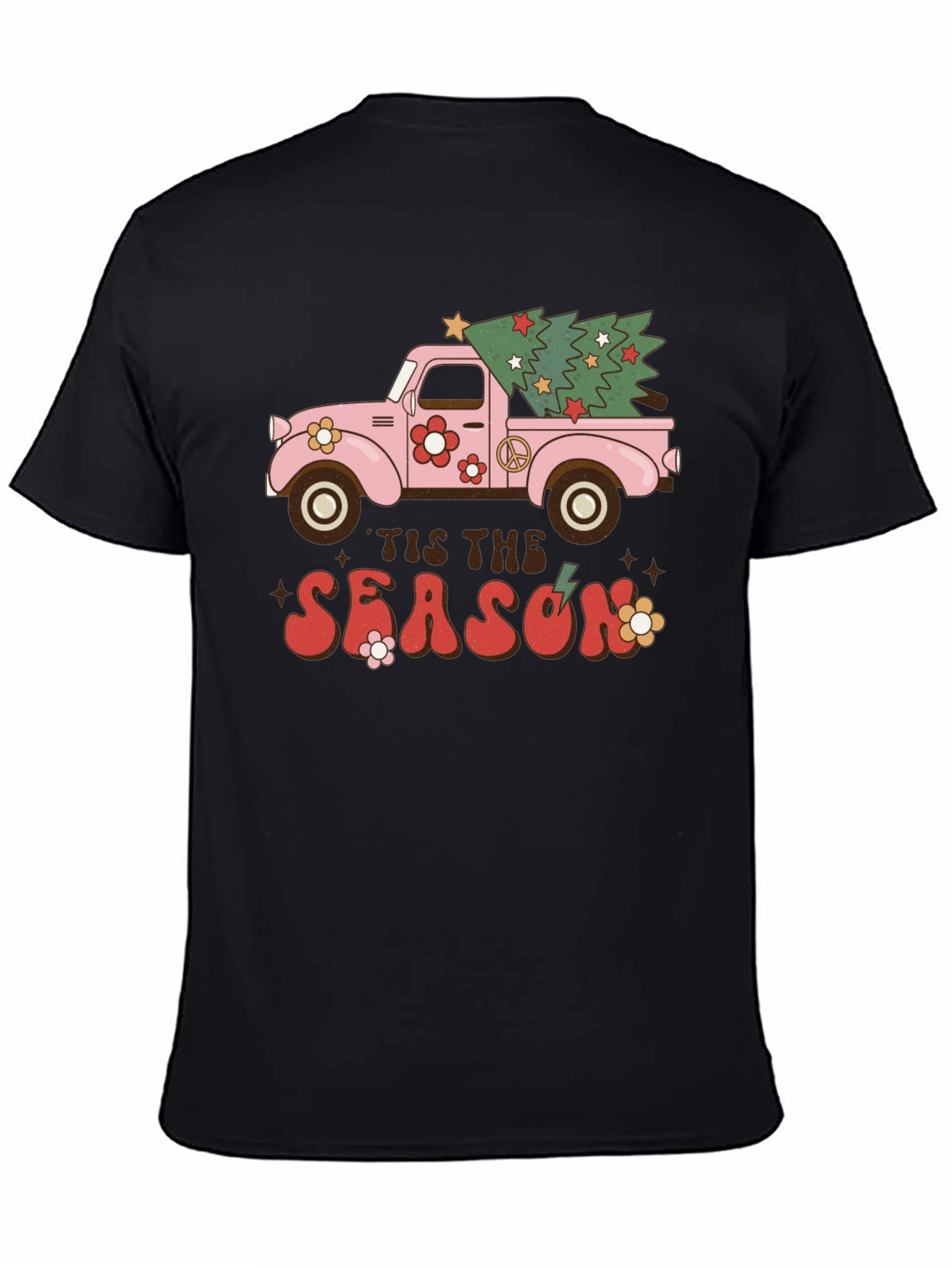 Retro Tis The Season Truck T-Shirt