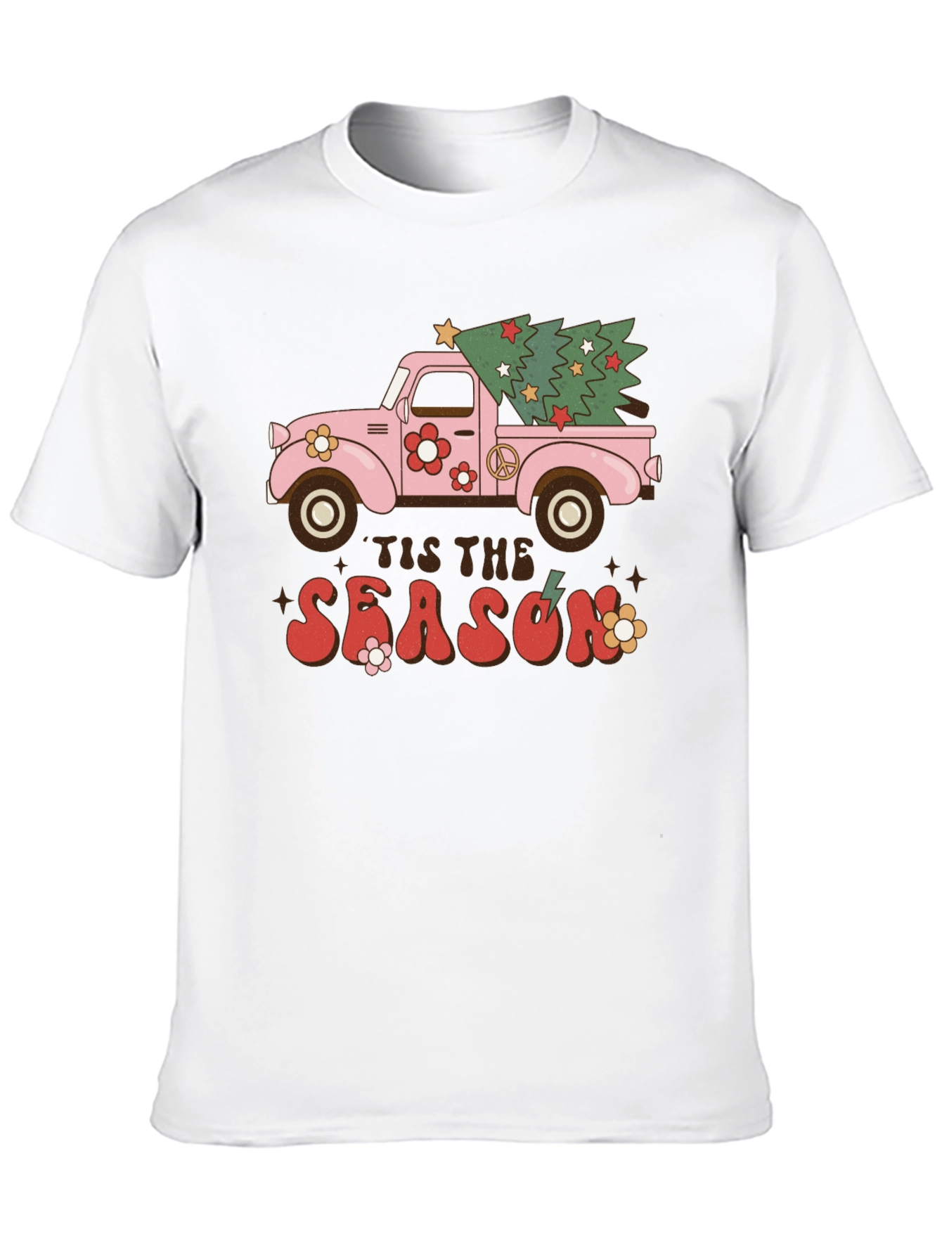 Retro Tis The Season Truck T-Shirt