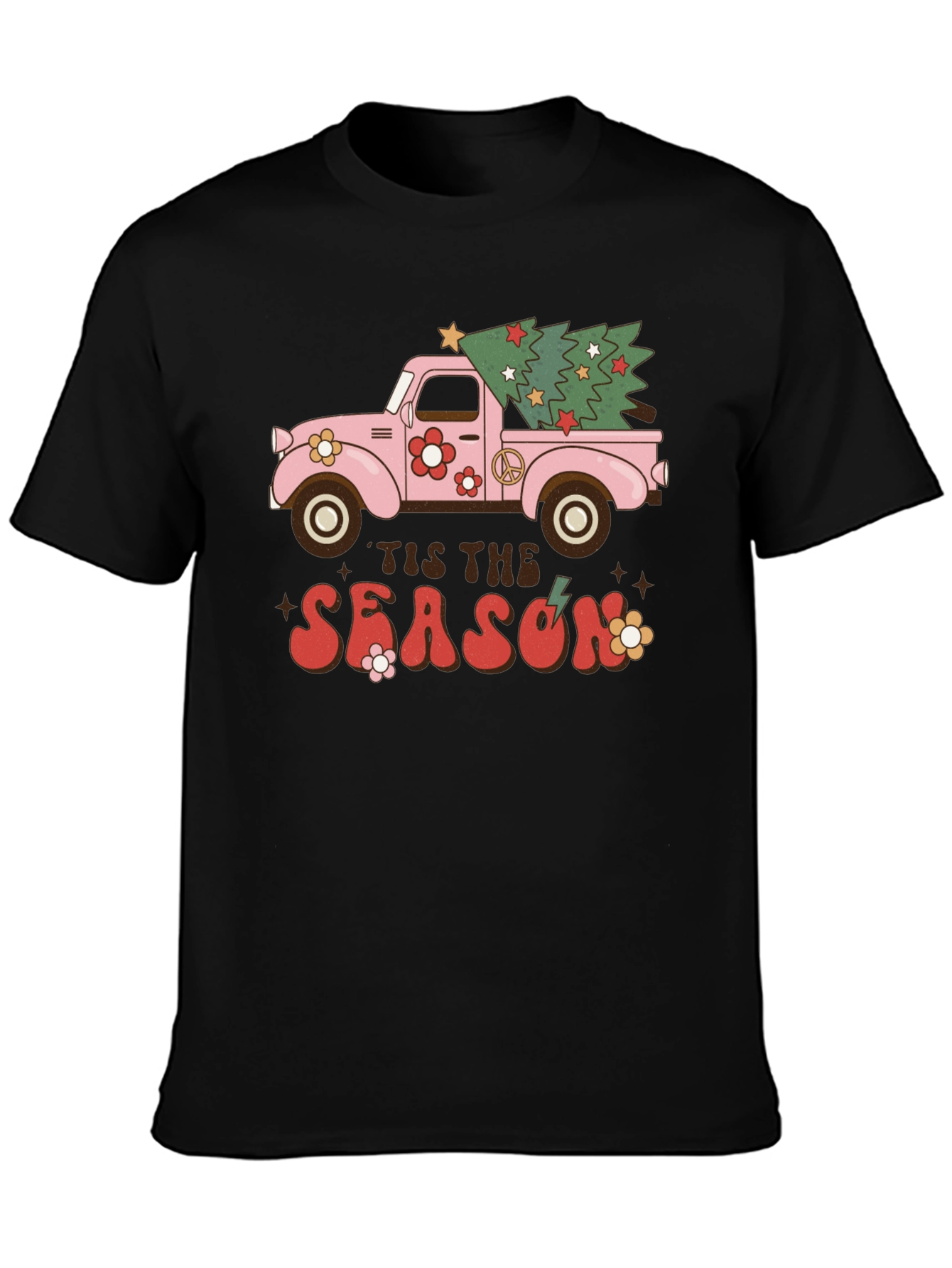 Retro Tis The Season Truck T-Shirt